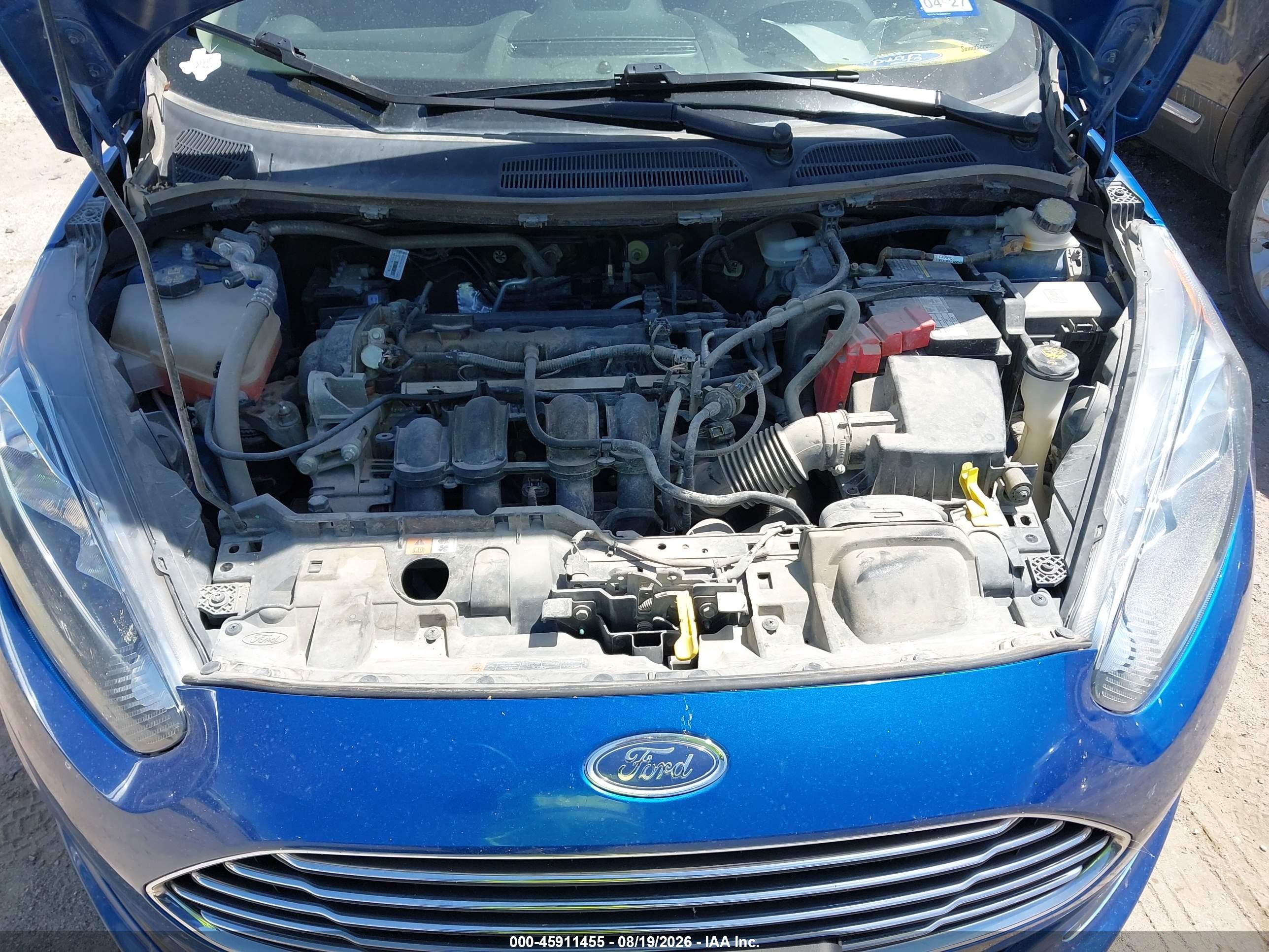 2019 Ford Fiesta Se Blue vin: 3FADP4BJ9KM129709