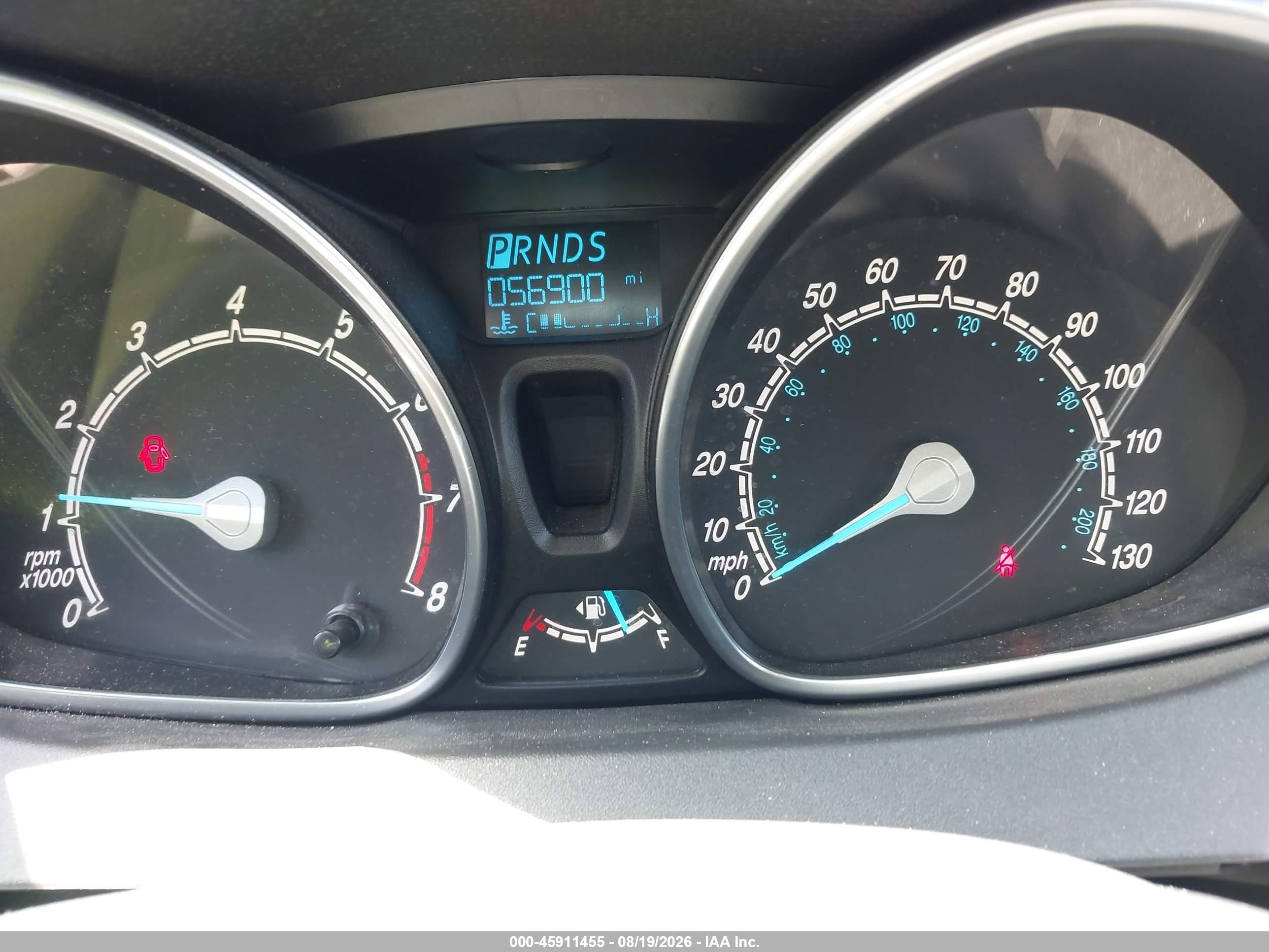 2019 Ford Fiesta Se Blue vin: 3FADP4BJ9KM129709