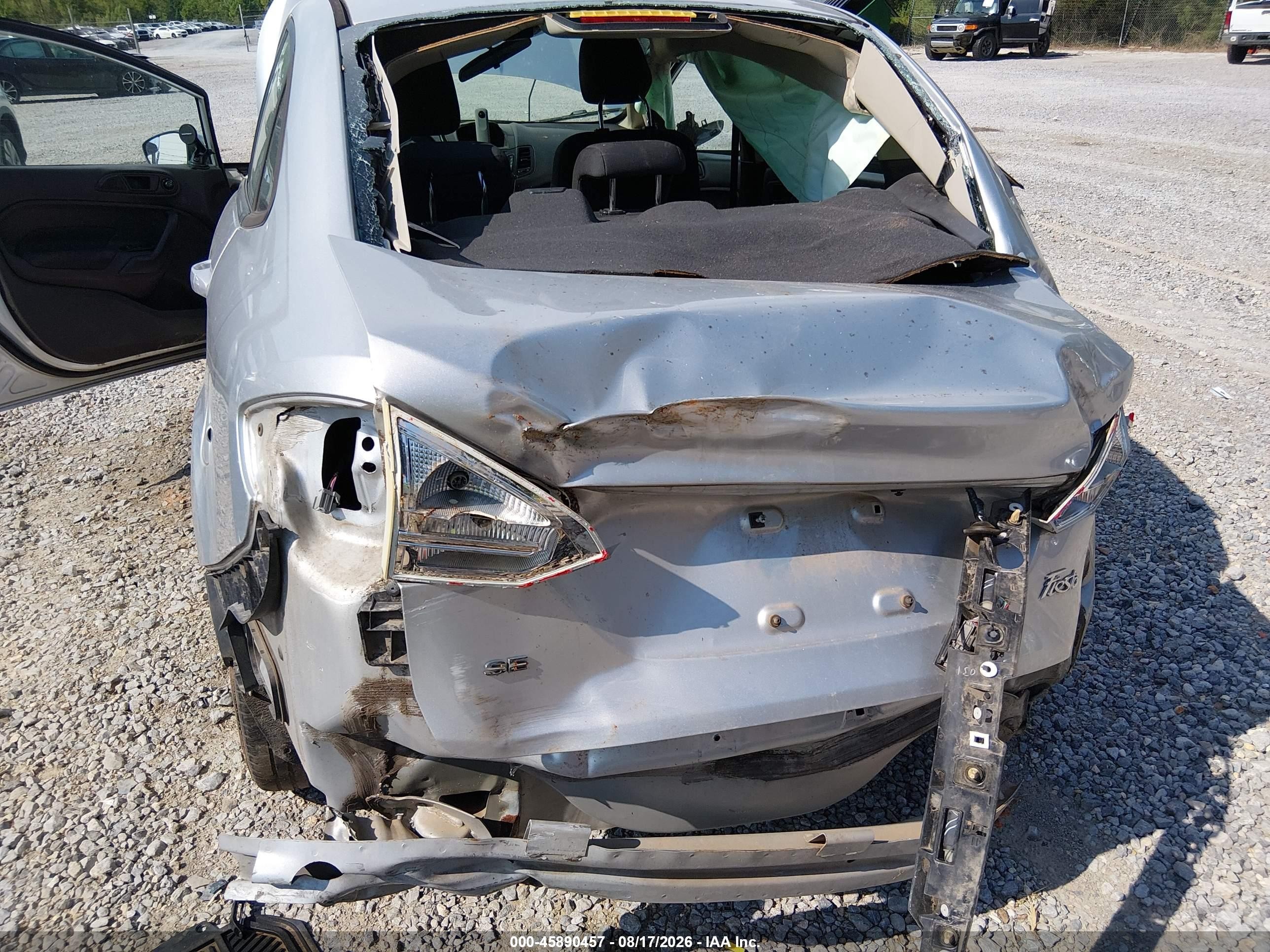 2019 Ford Fiesta Se Silver vin: 3FADP4BJ9KM155632