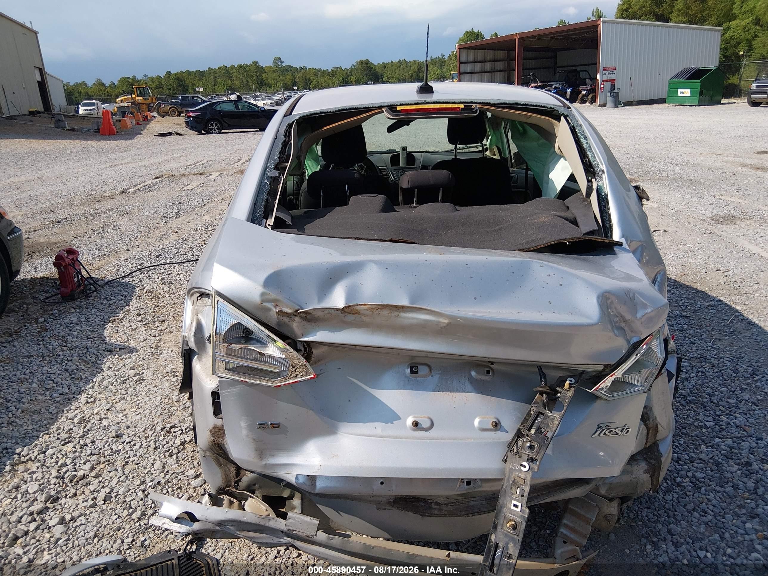 2019 Ford Fiesta Se Silver vin: 3FADP4BJ9KM155632