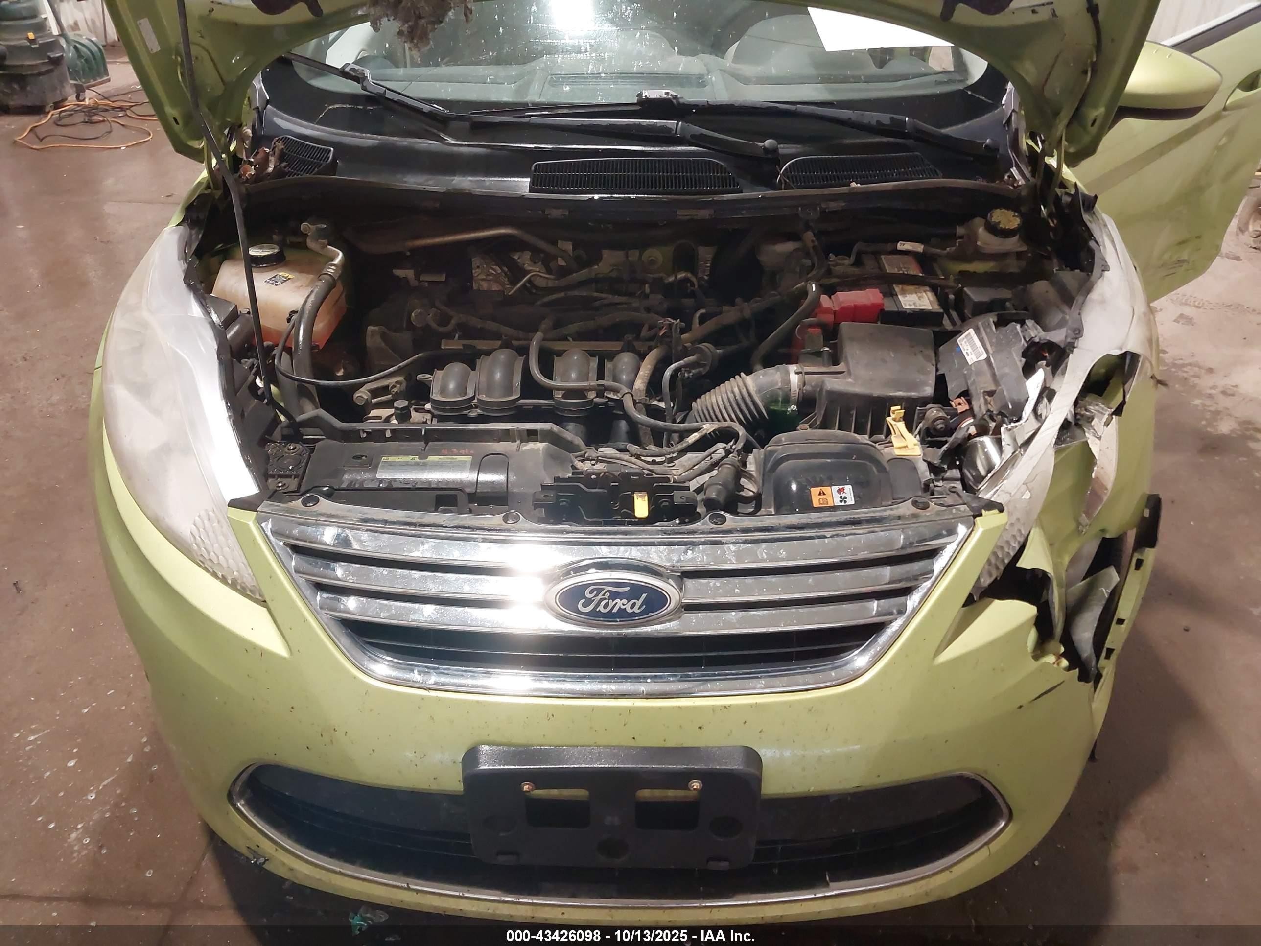 2011 Ford Fiesta Se Green vin: 3FADP4BJXBM109016
