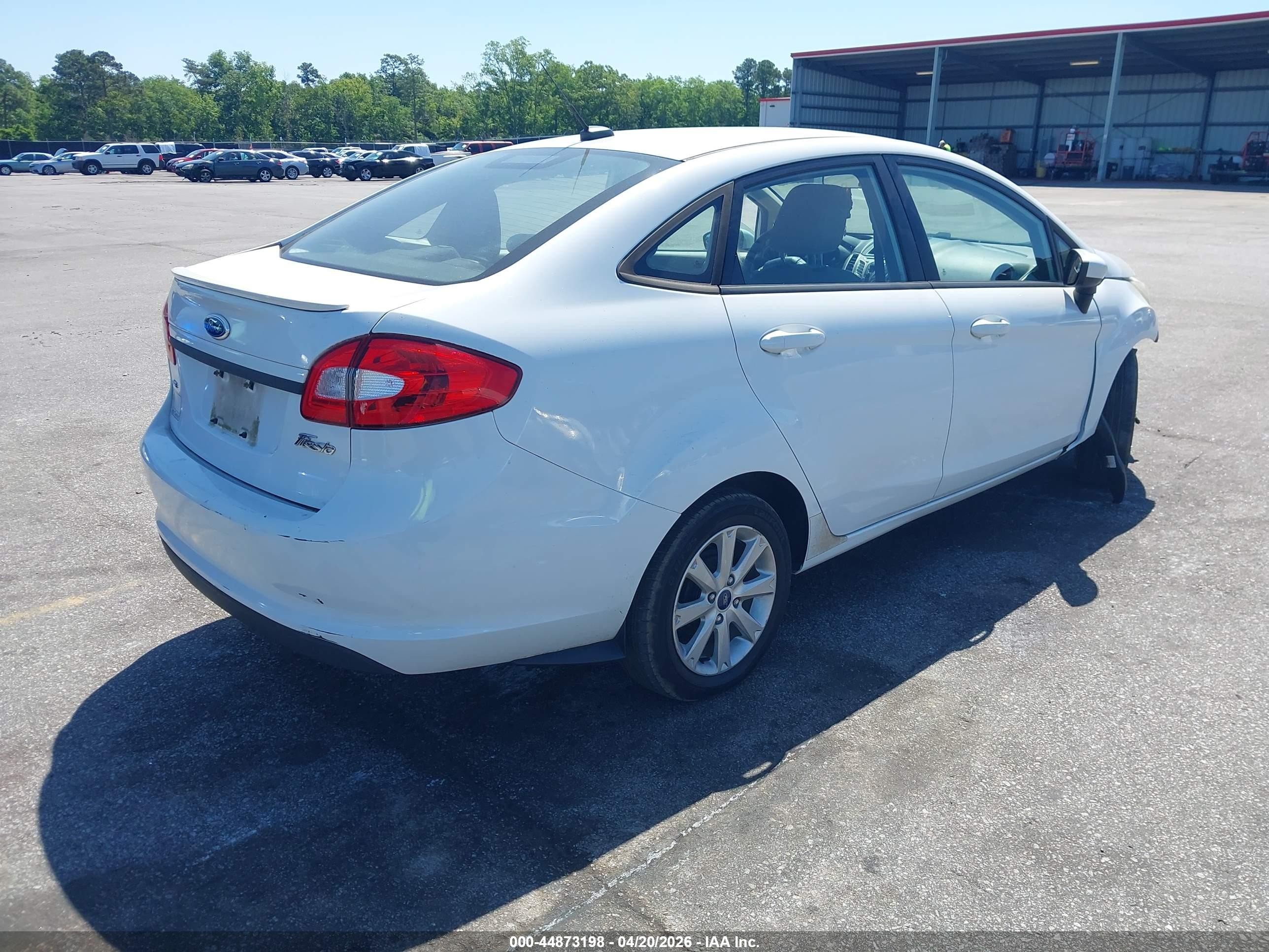 2012 Ford Fiesta Se White vin: 3FADP4BJXCM172697