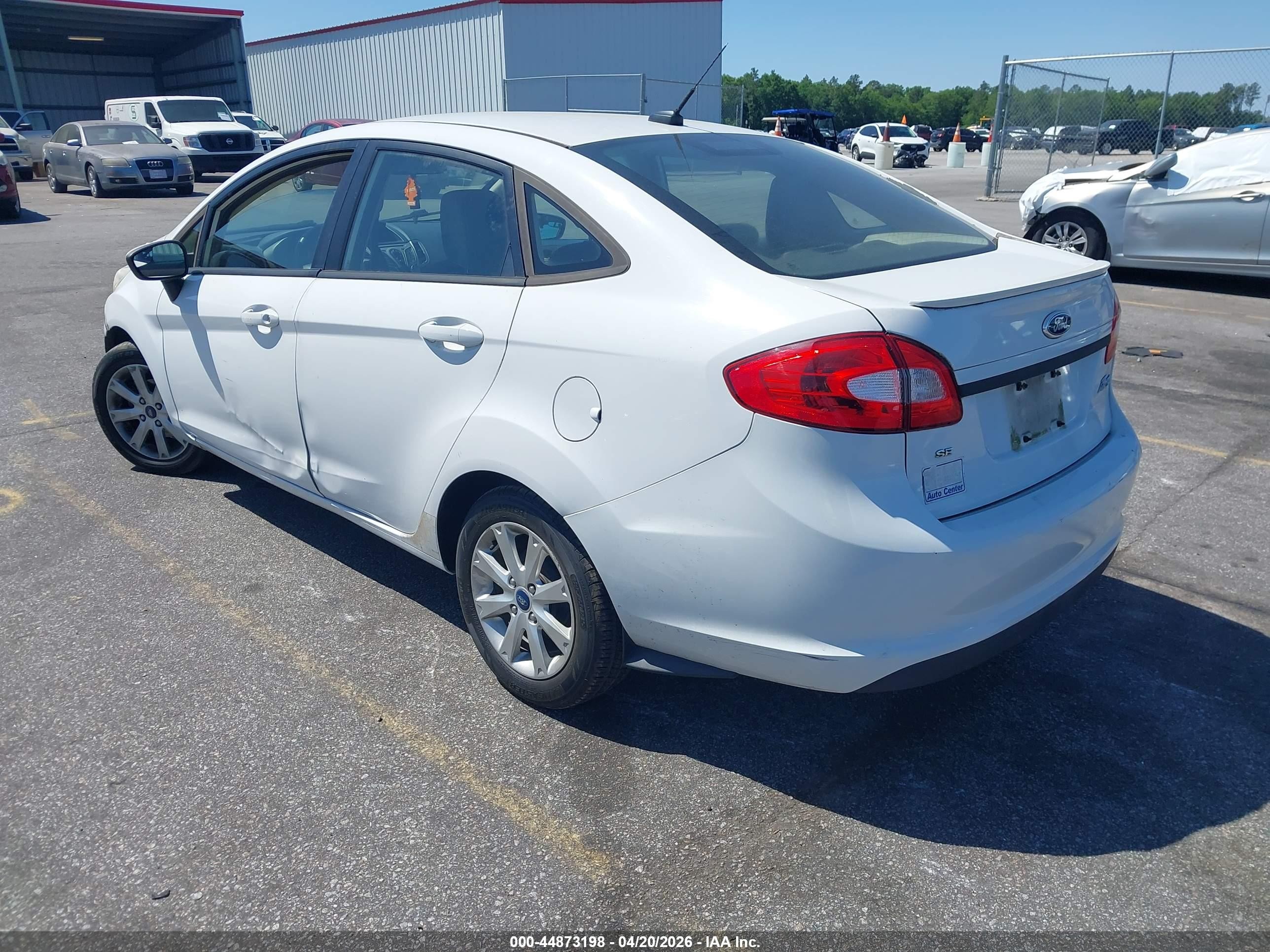 2012 Ford Fiesta Se White vin: 3FADP4BJXCM172697