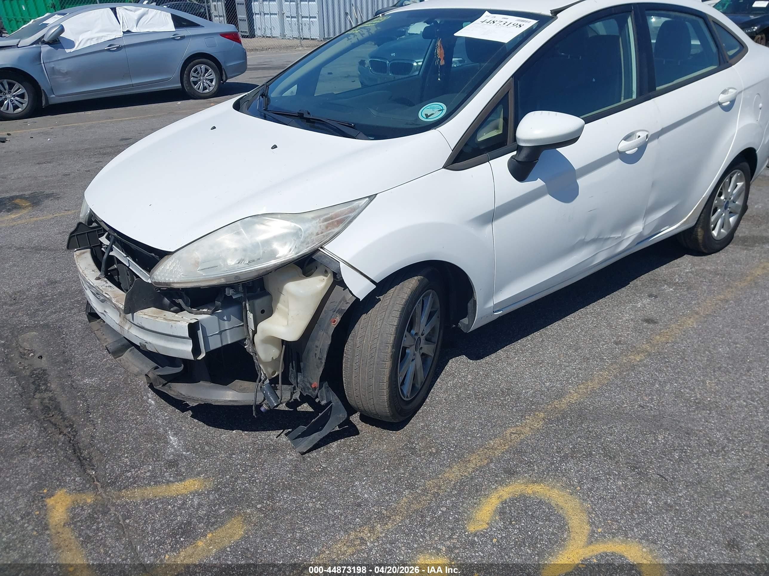 2012 Ford Fiesta Se White vin: 3FADP4BJXCM172697