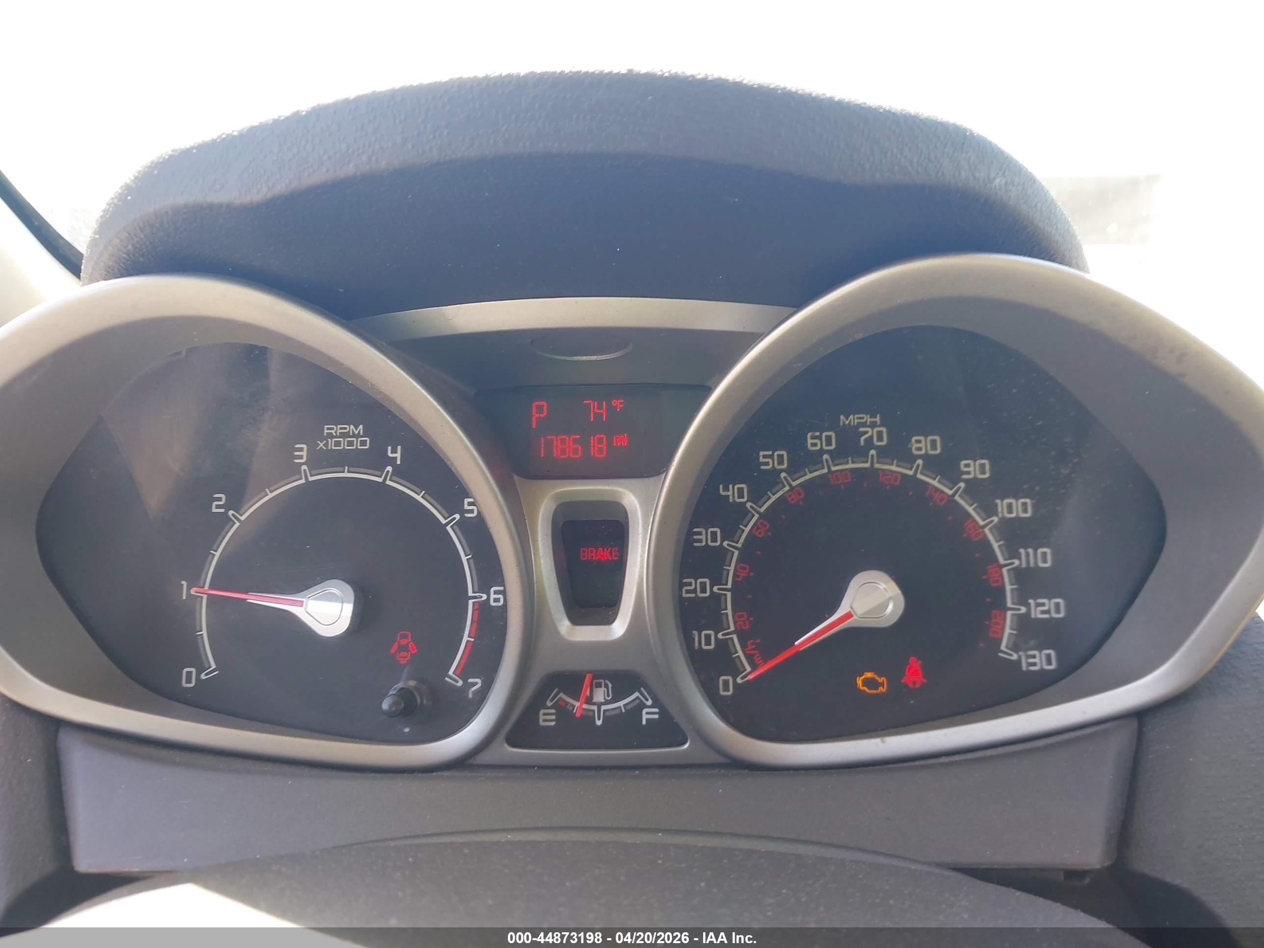 2012 Ford Fiesta Se White vin: 3FADP4BJXCM172697