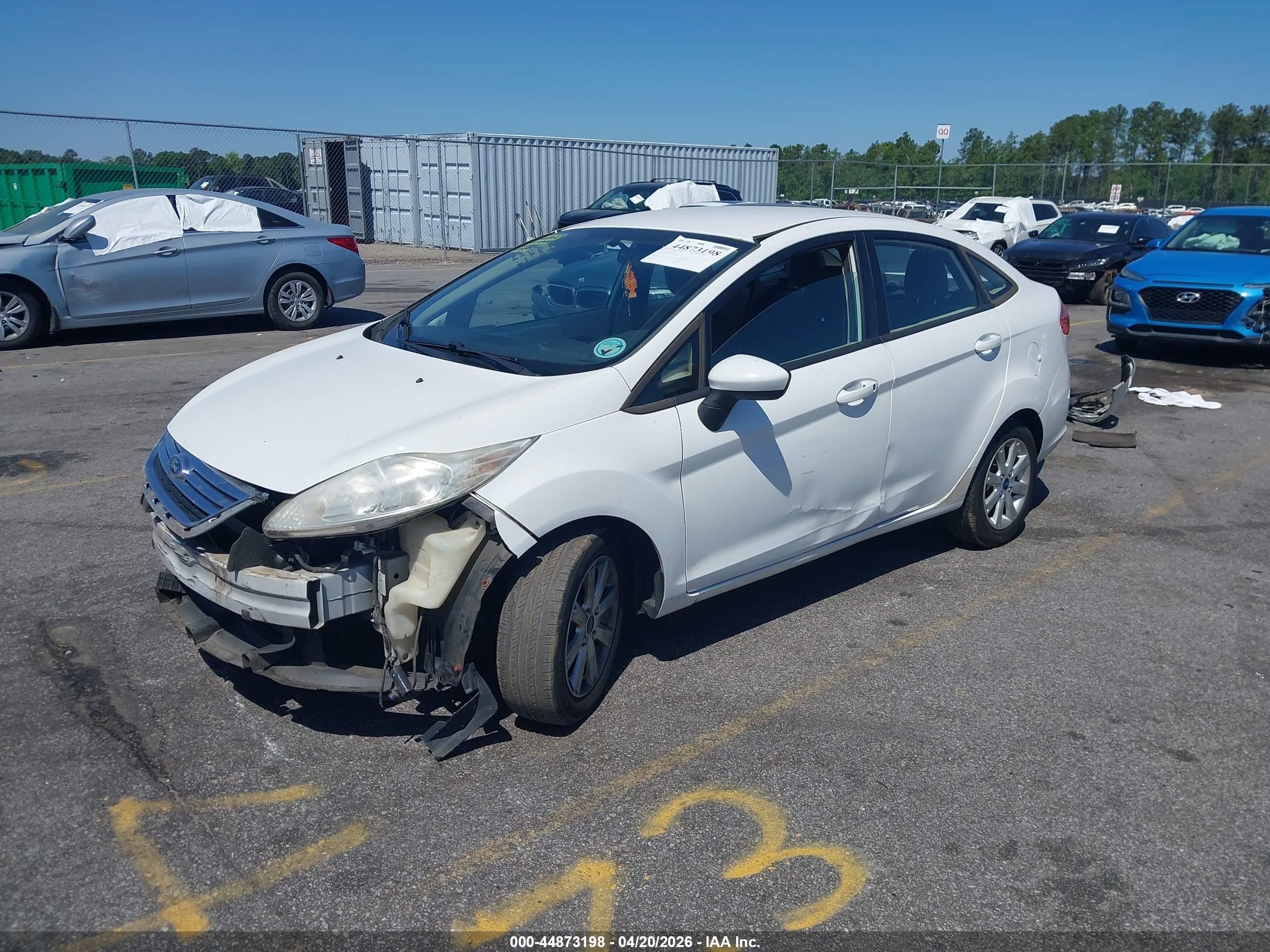 2012 Ford Fiesta Se White vin: 3FADP4BJXCM172697