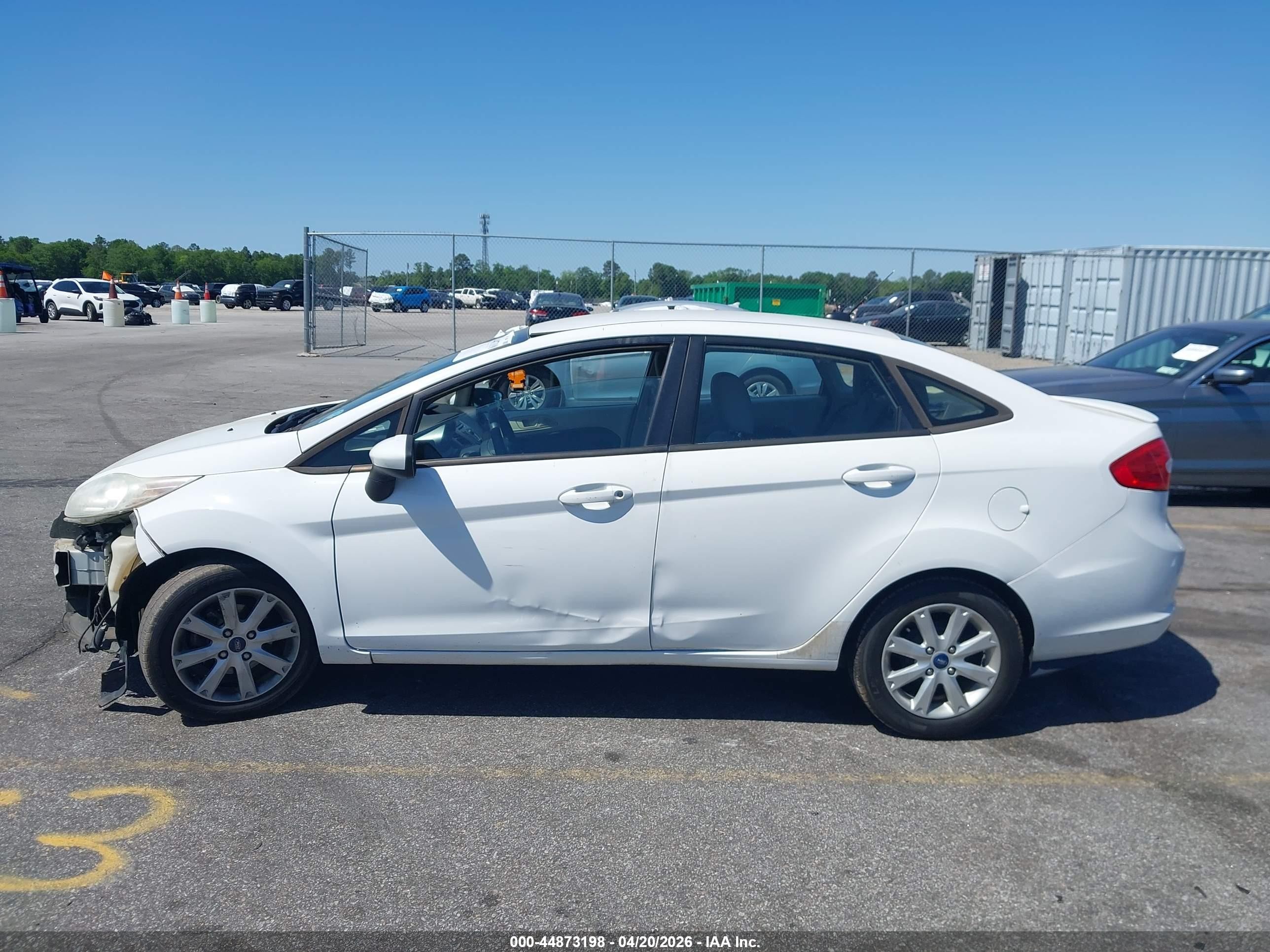 2012 Ford Fiesta Se White vin: 3FADP4BJXCM172697