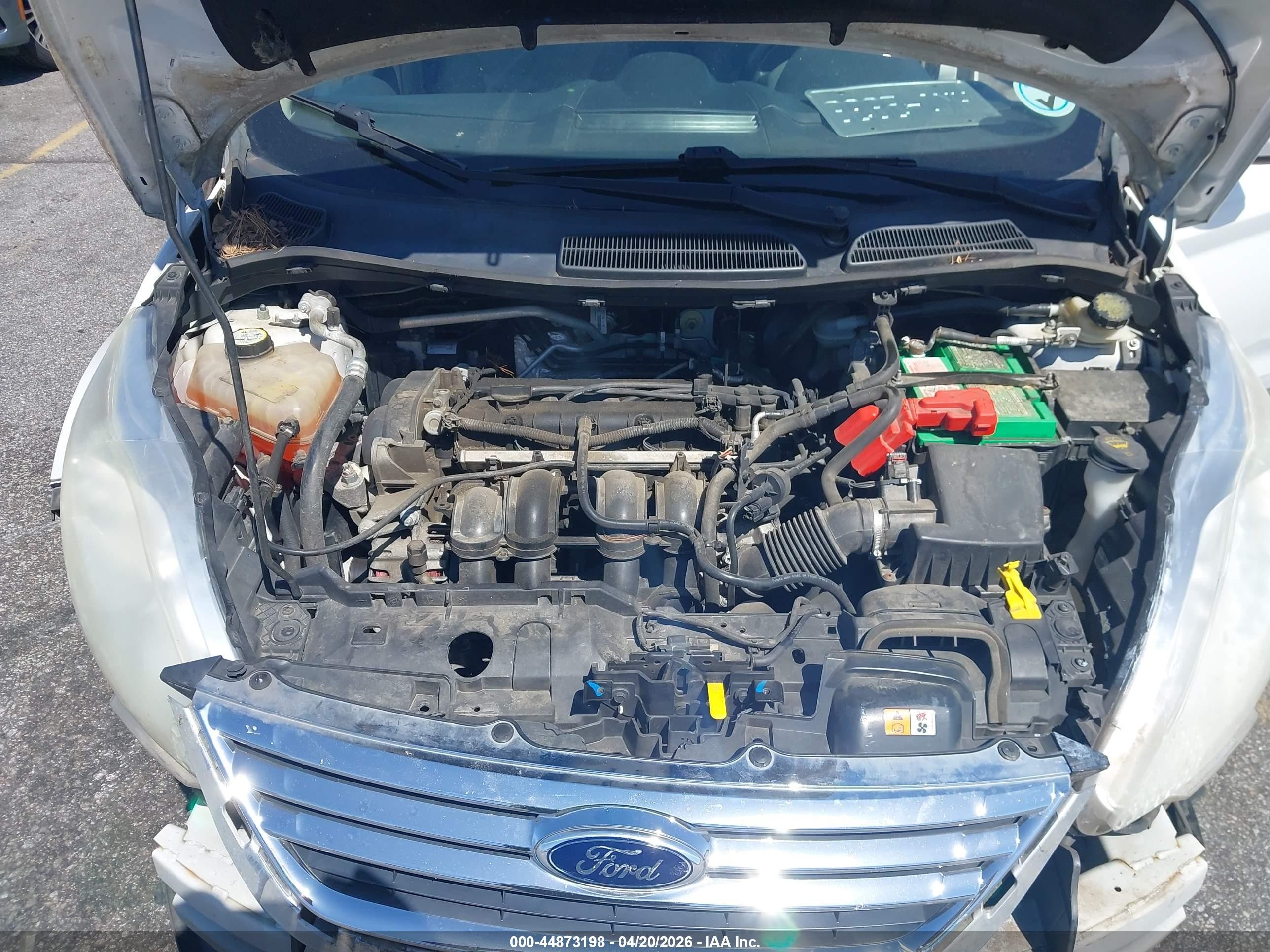 2012 Ford Fiesta Se White vin: 3FADP4BJXCM172697