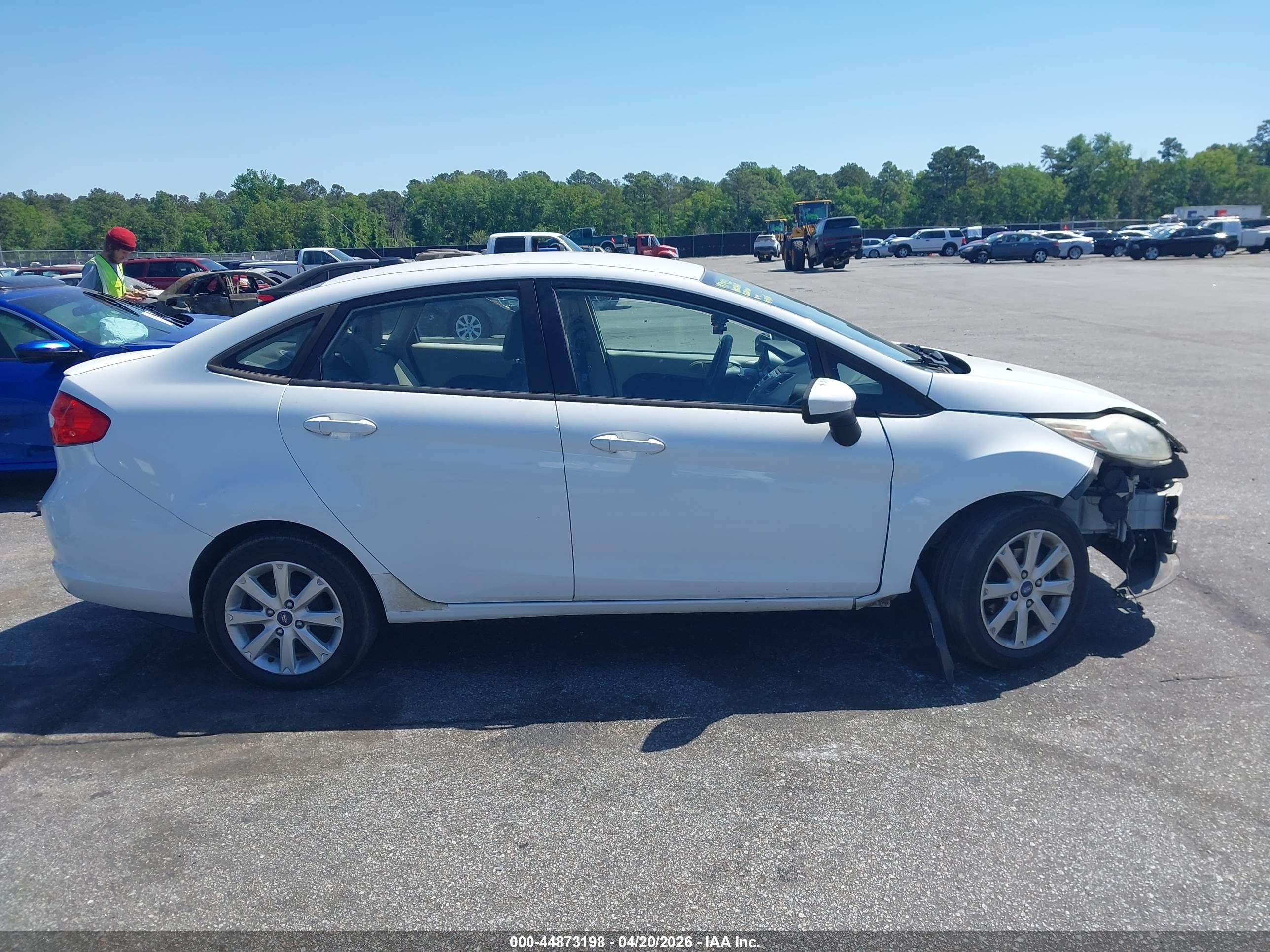 2012 Ford Fiesta Se White vin: 3FADP4BJXCM172697