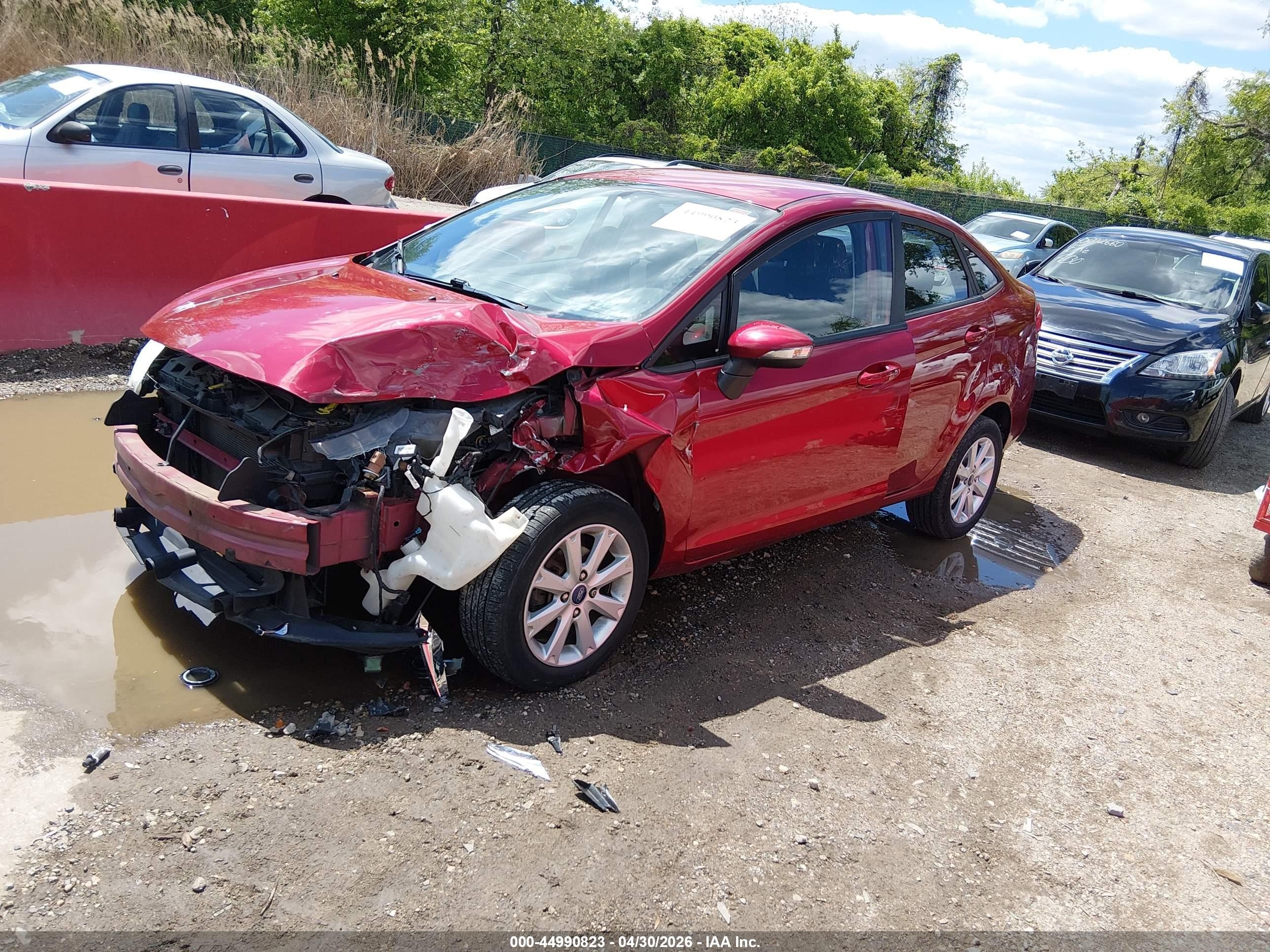 2013 Ford Fiesta Se Red vin: 3FADP4BJXDM118155