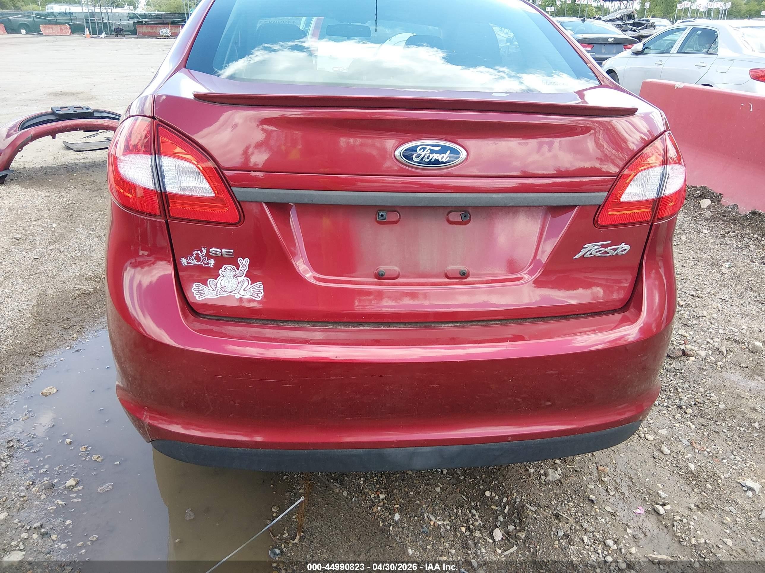 2013 Ford Fiesta Se Red vin: 3FADP4BJXDM118155