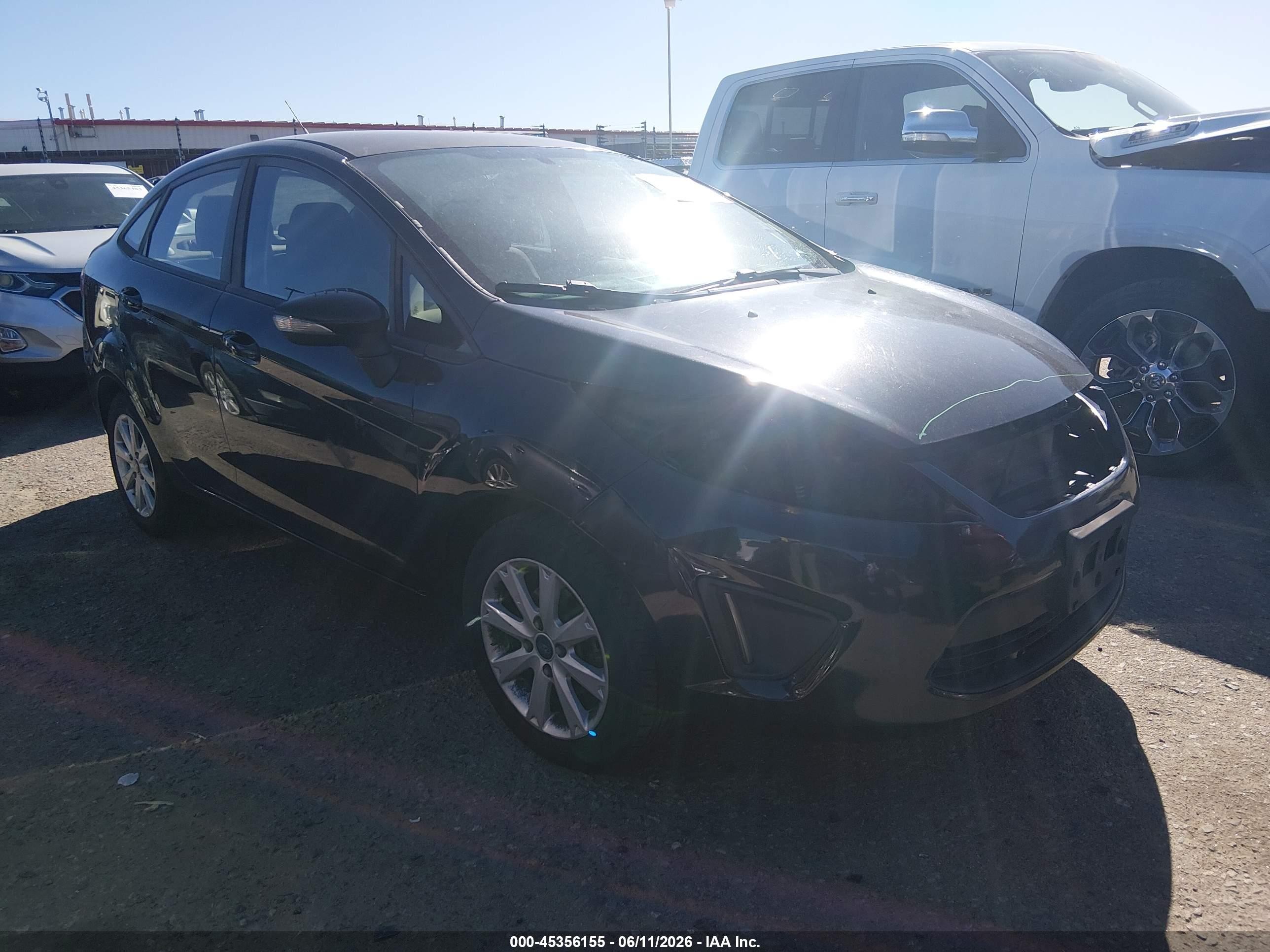 2013 Ford Fiesta Se Black vin: 3FADP4BJXDM167999