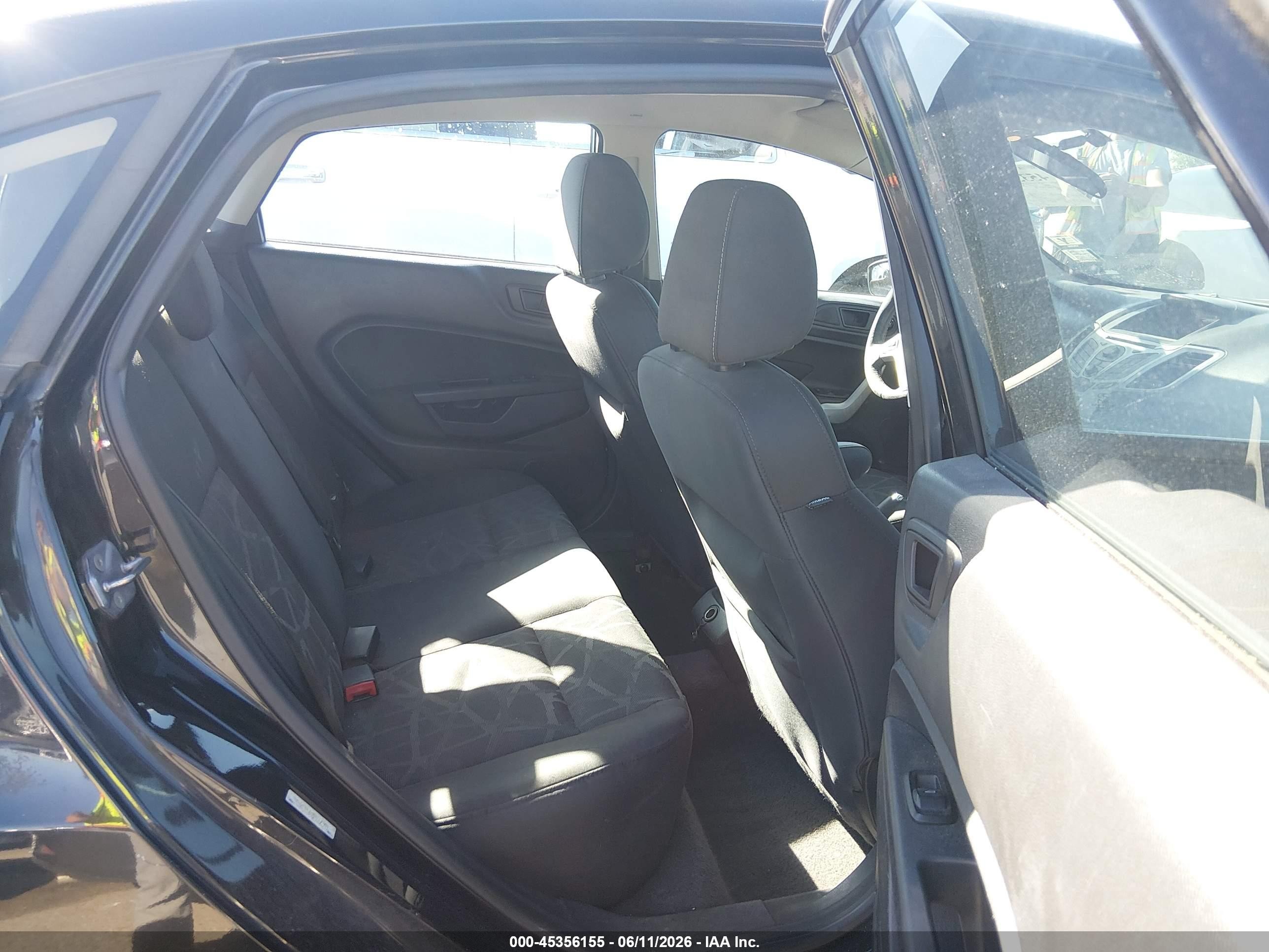 2013 Ford Fiesta Se Black vin: 3FADP4BJXDM167999
