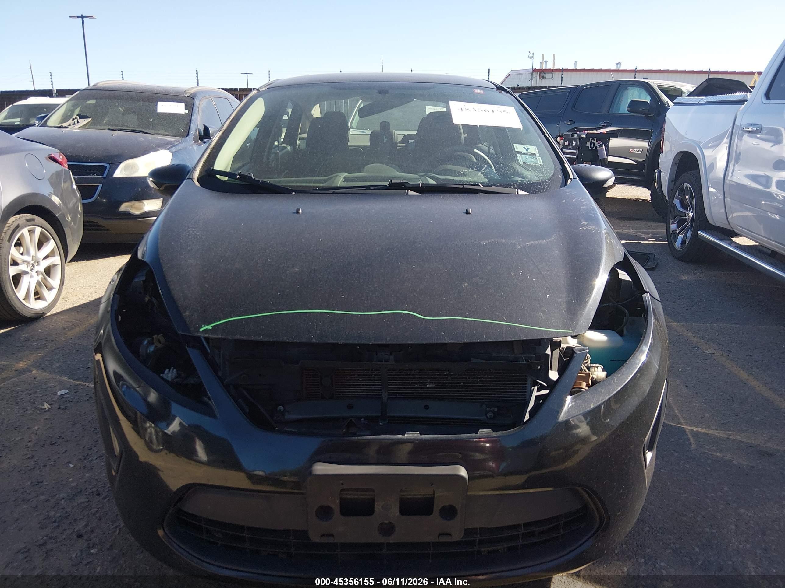 2013 Ford Fiesta Se Black vin: 3FADP4BJXDM167999