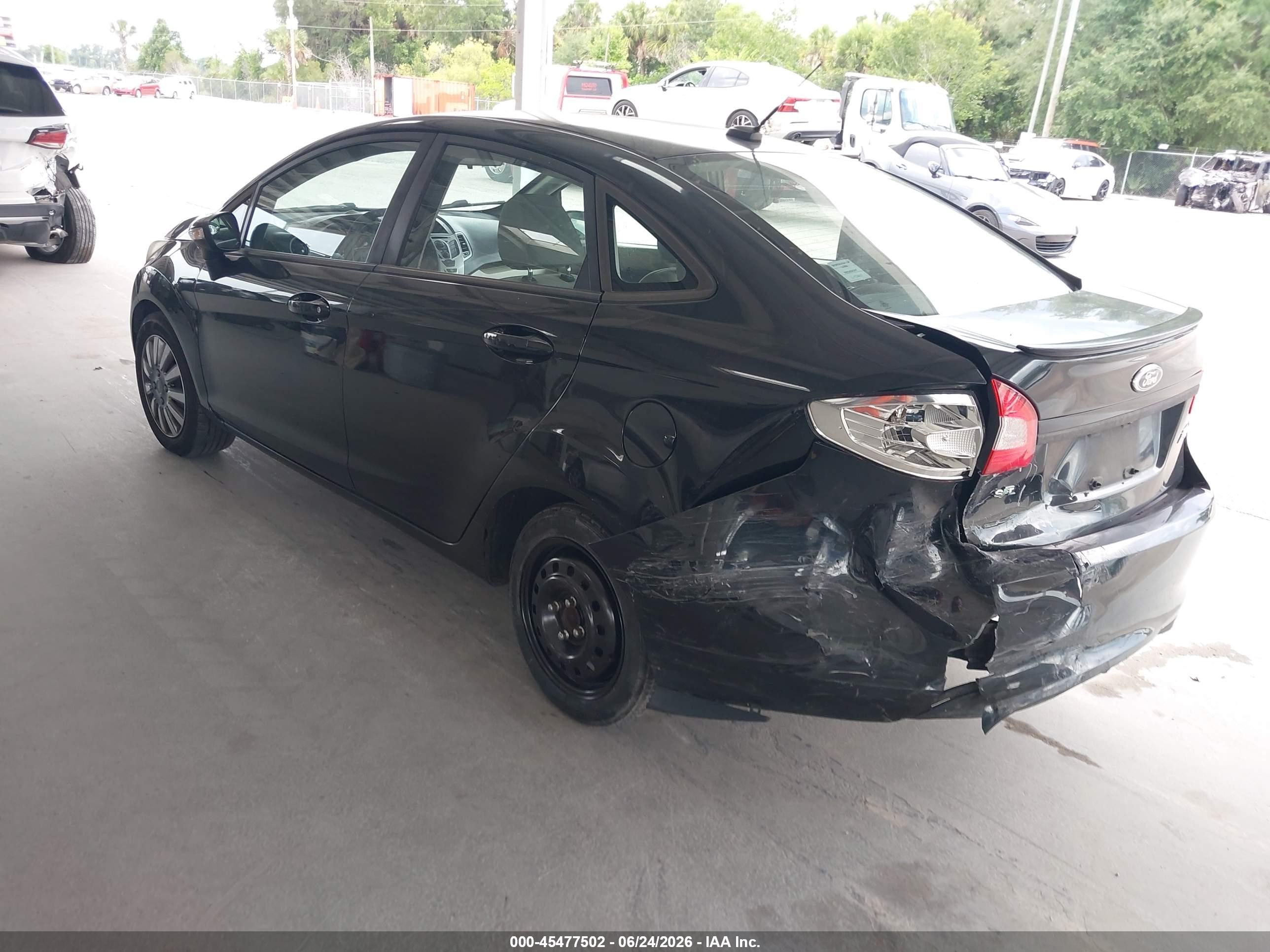 2013 Ford Fiesta Se Black vin: 3FADP4BJXDM170689