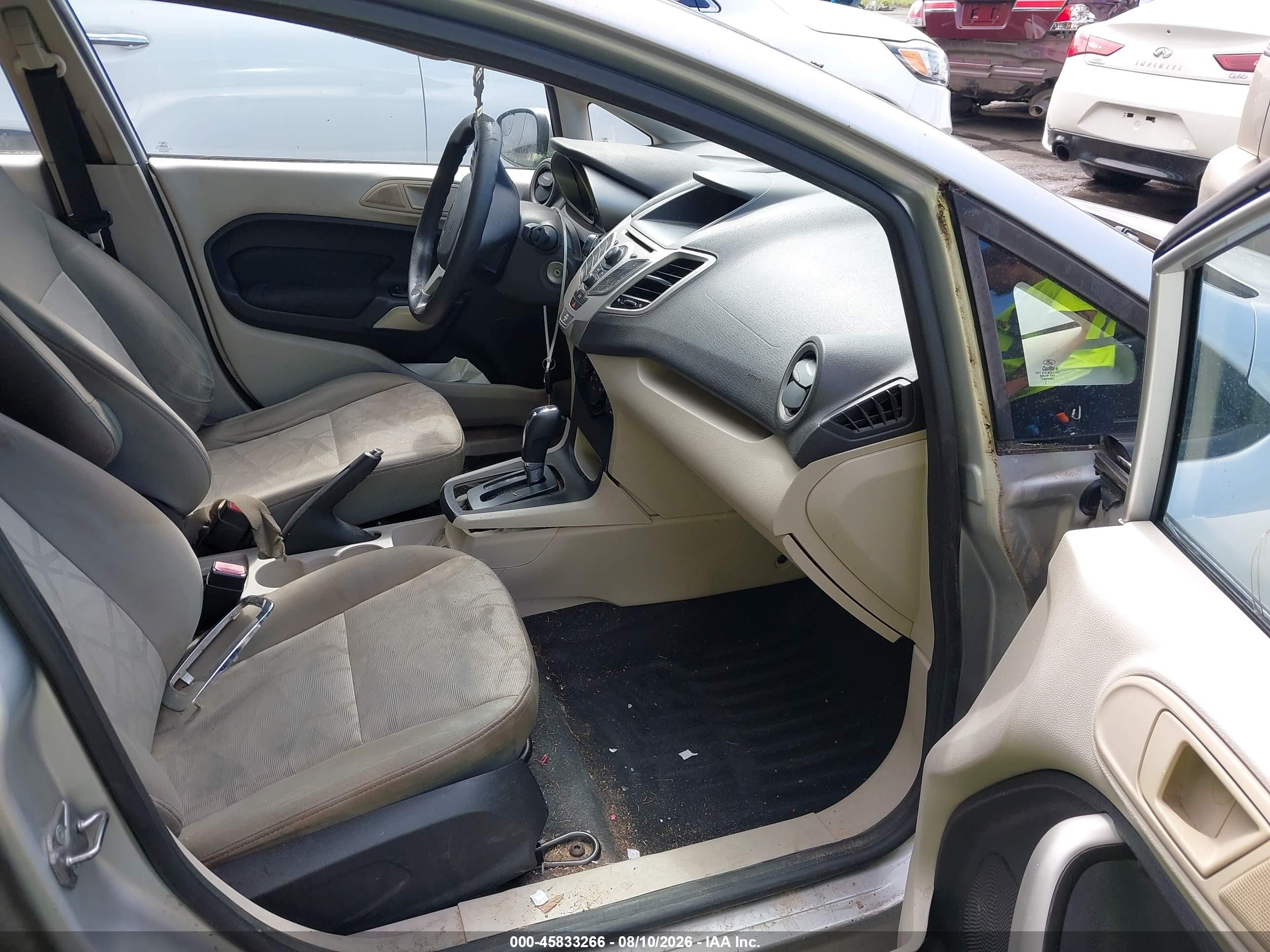 2013 Ford Fiesta Se Silver vin: 3FADP4BJXDM183460