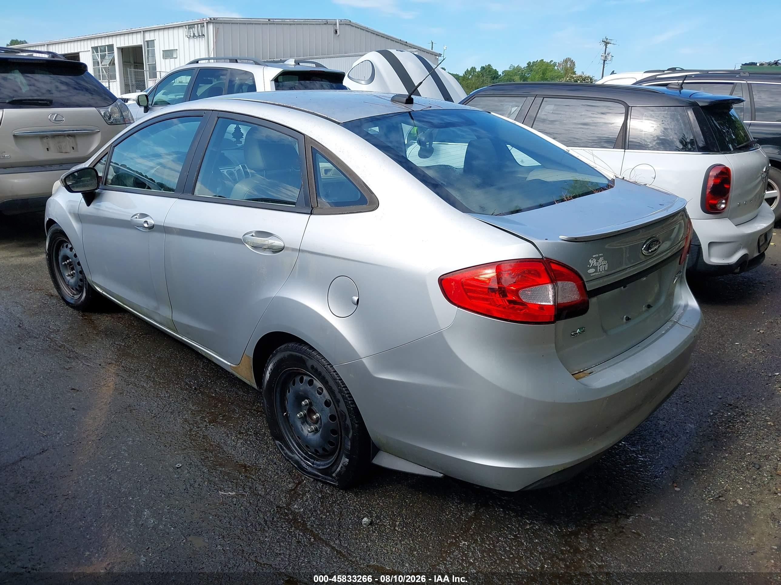 2013 Ford Fiesta Se Silver vin: 3FADP4BJXDM183460