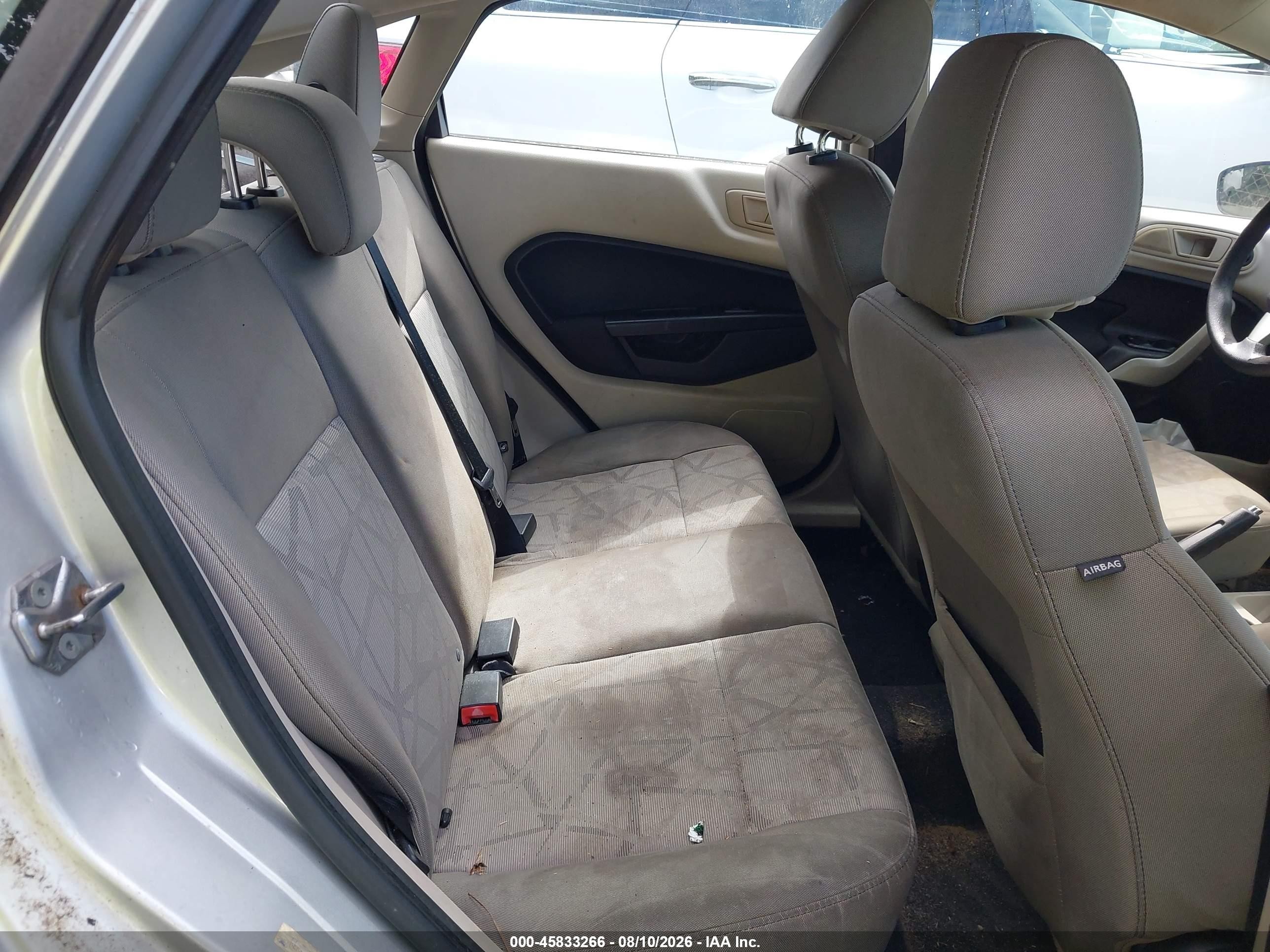 2013 Ford Fiesta Se Silver vin: 3FADP4BJXDM183460