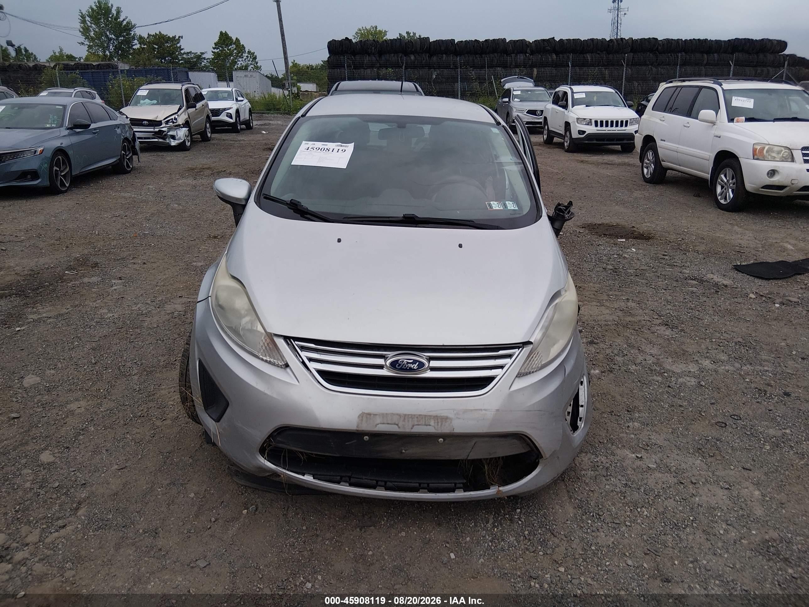 2013 Ford Fiesta Se Silver vin: 3FADP4BJXDM184642