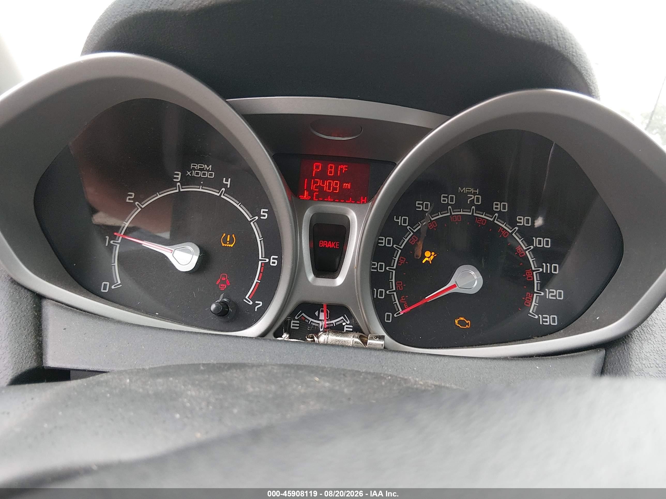 2013 Ford Fiesta Se Silver vin: 3FADP4BJXDM184642