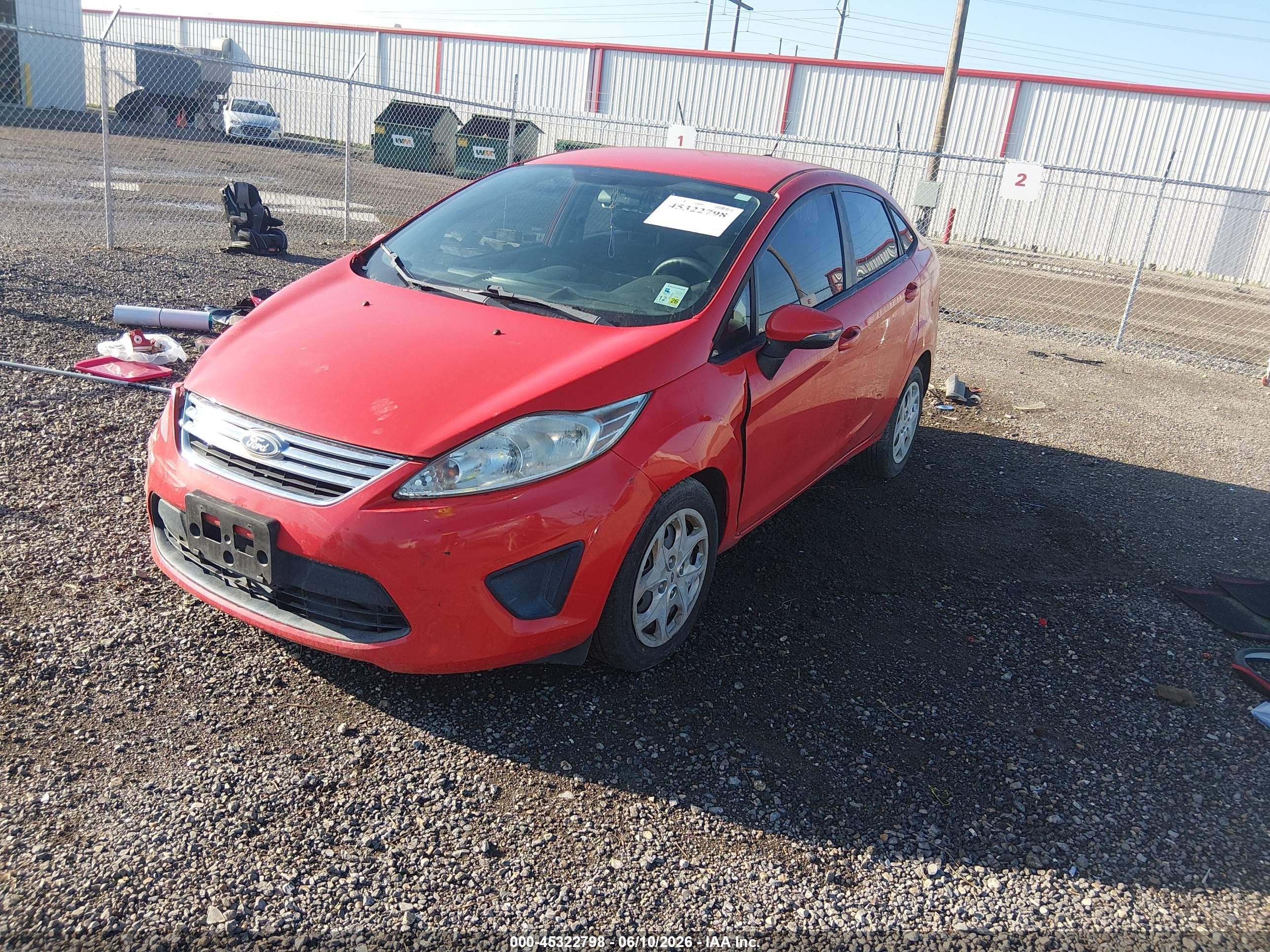 2013 Ford Fiesta Se Red vin: 3FADP4BJXDM185239