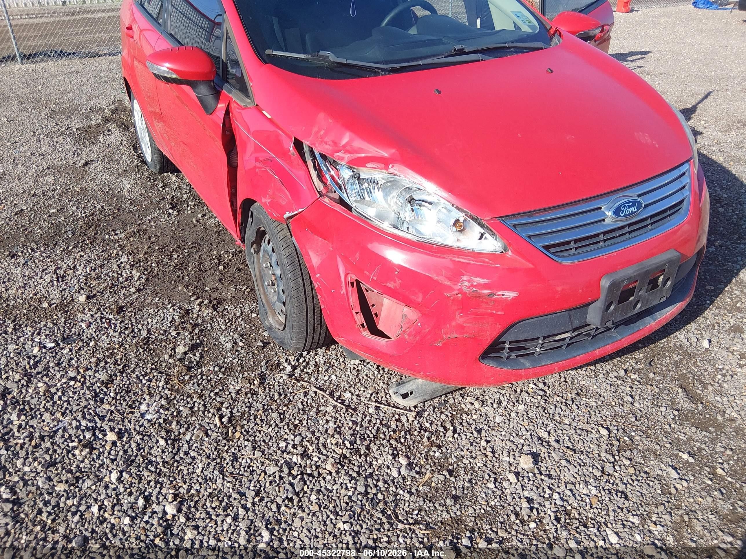 2013 Ford Fiesta Se Red vin: 3FADP4BJXDM185239