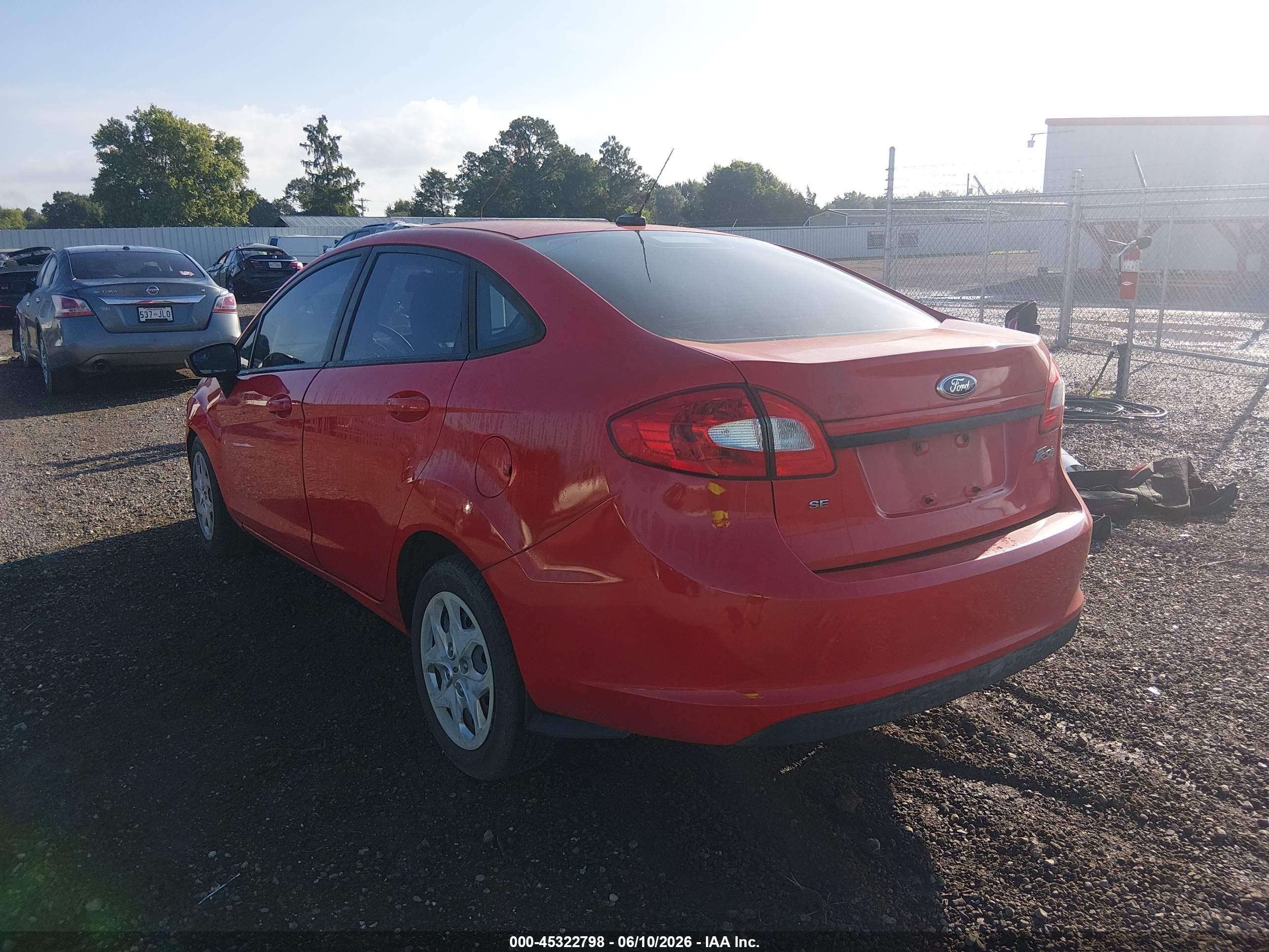 2013 Ford Fiesta Se Red vin: 3FADP4BJXDM185239