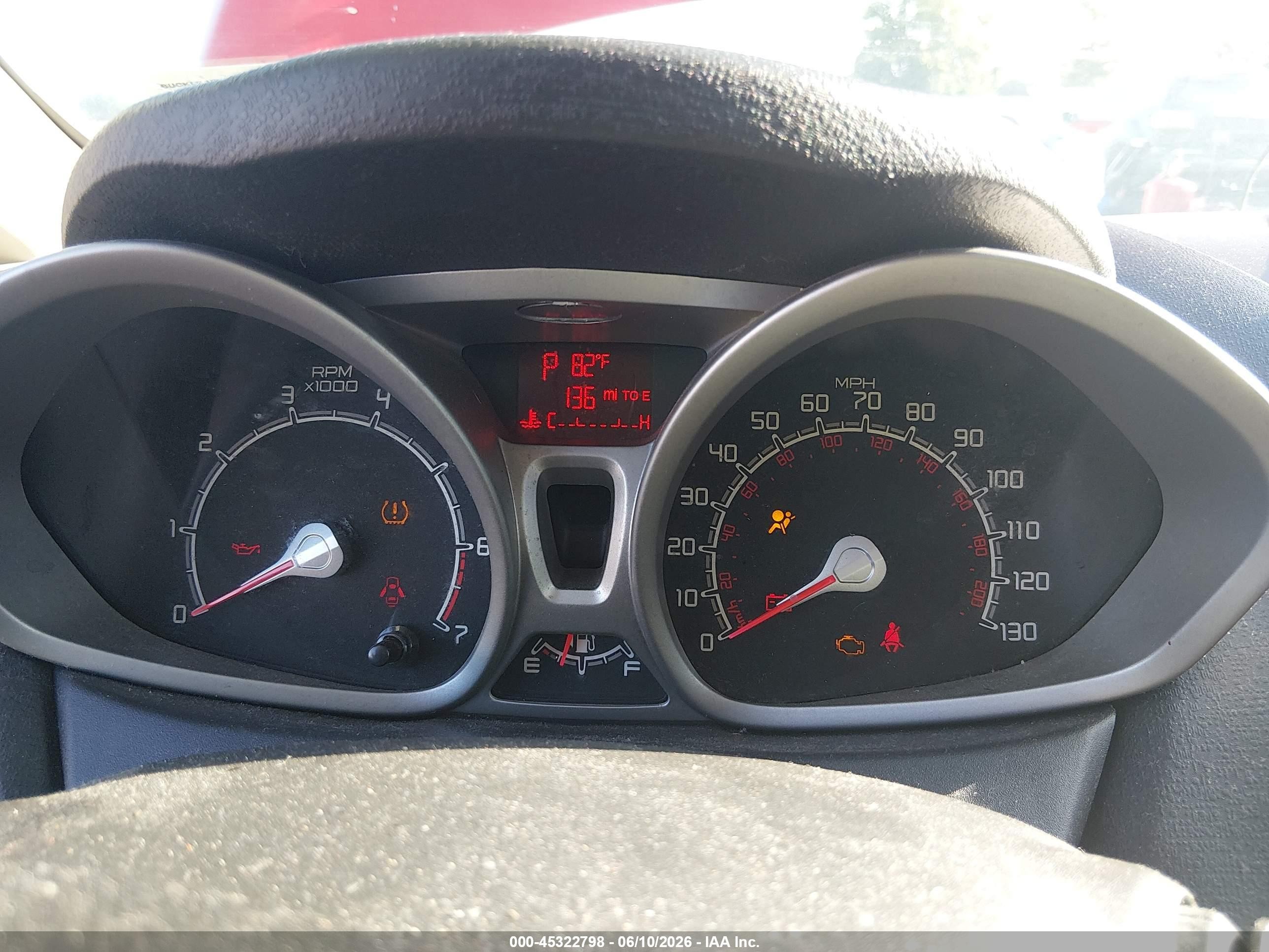 2013 Ford Fiesta Se Red vin: 3FADP4BJXDM185239