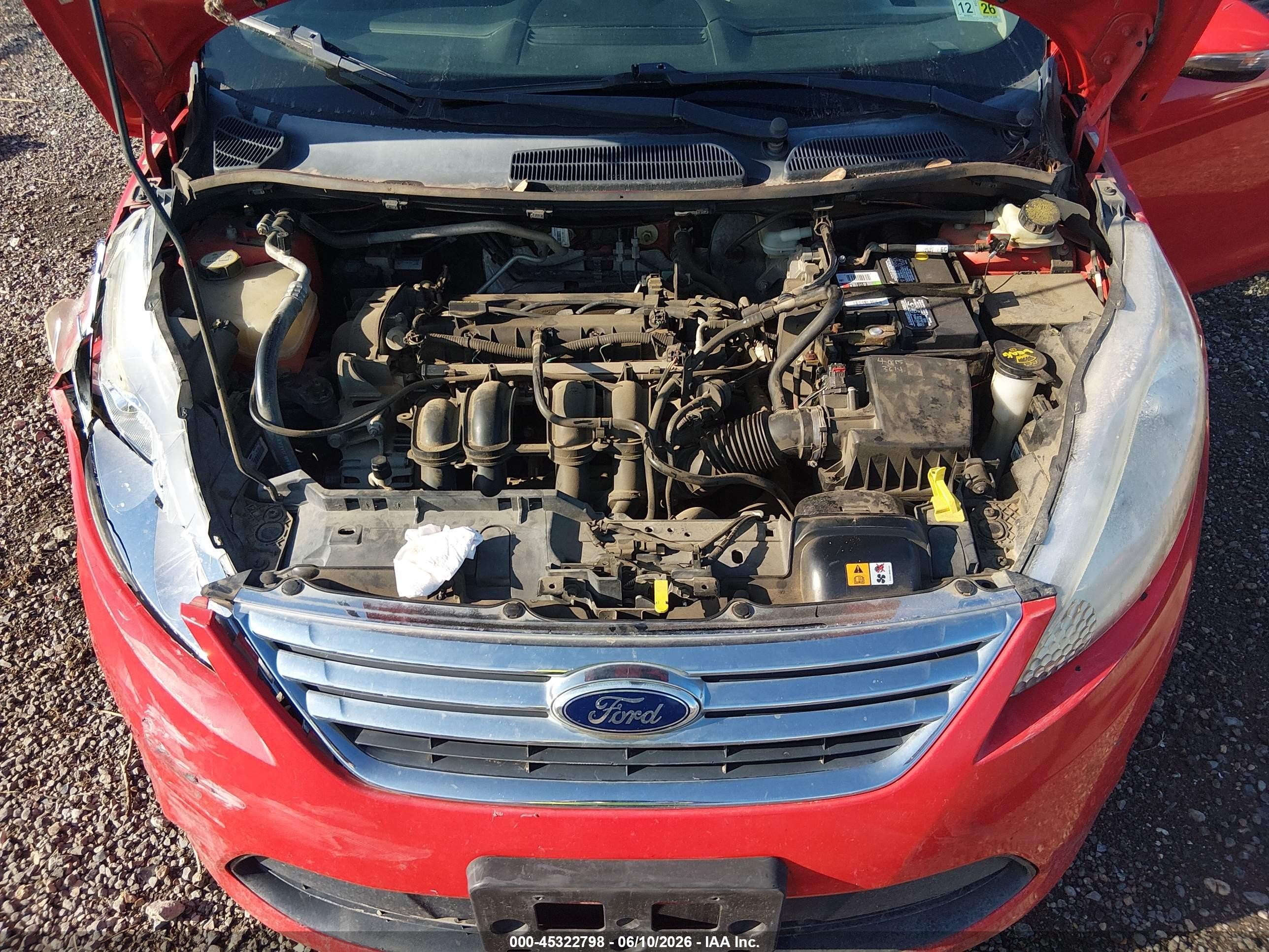 2013 Ford Fiesta Se Red vin: 3FADP4BJXDM185239