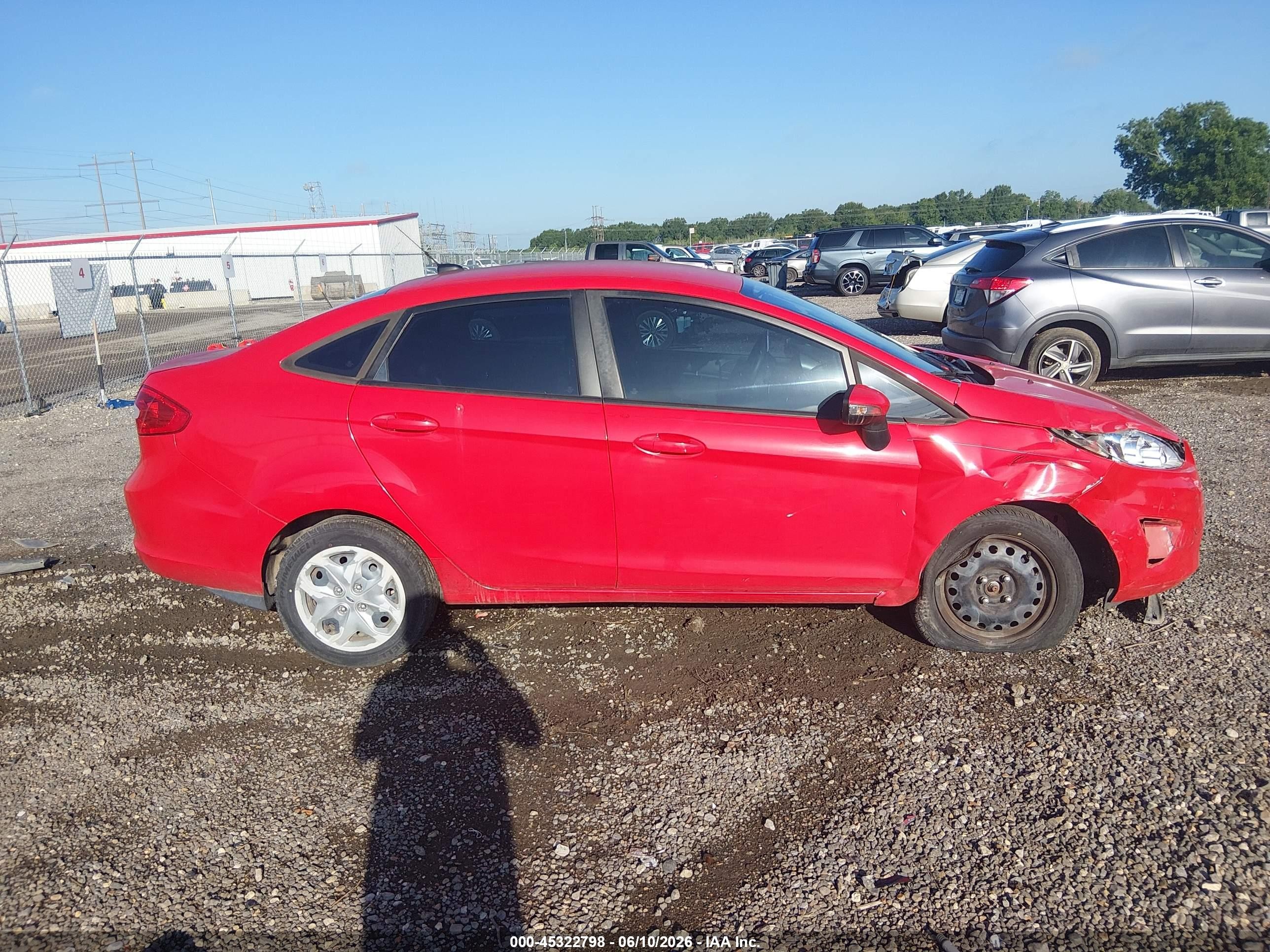 2013 Ford Fiesta Se Red vin: 3FADP4BJXDM185239
