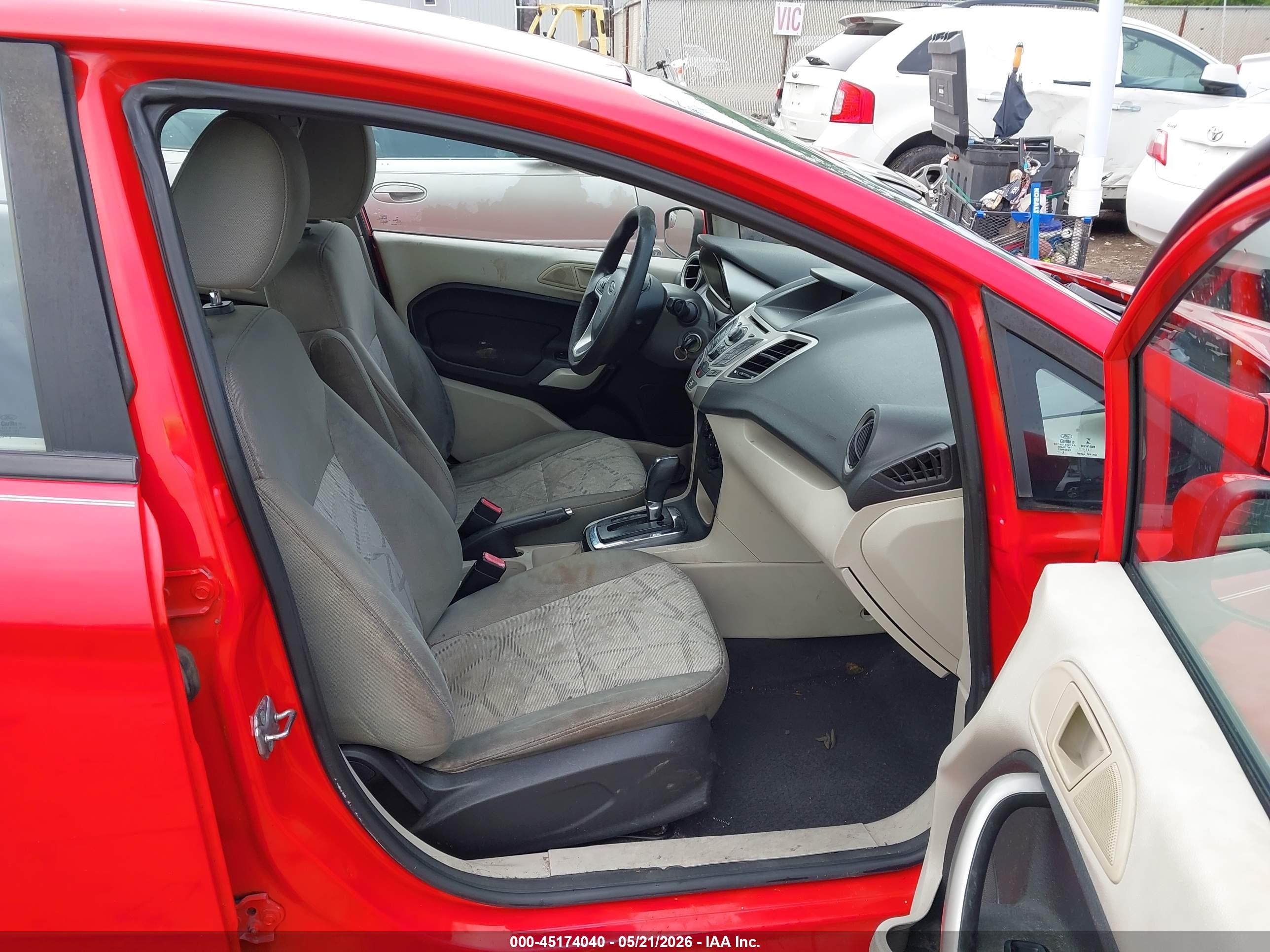 2013 Ford Fiesta Se Red vin: 3FADP4BJXDM203187
