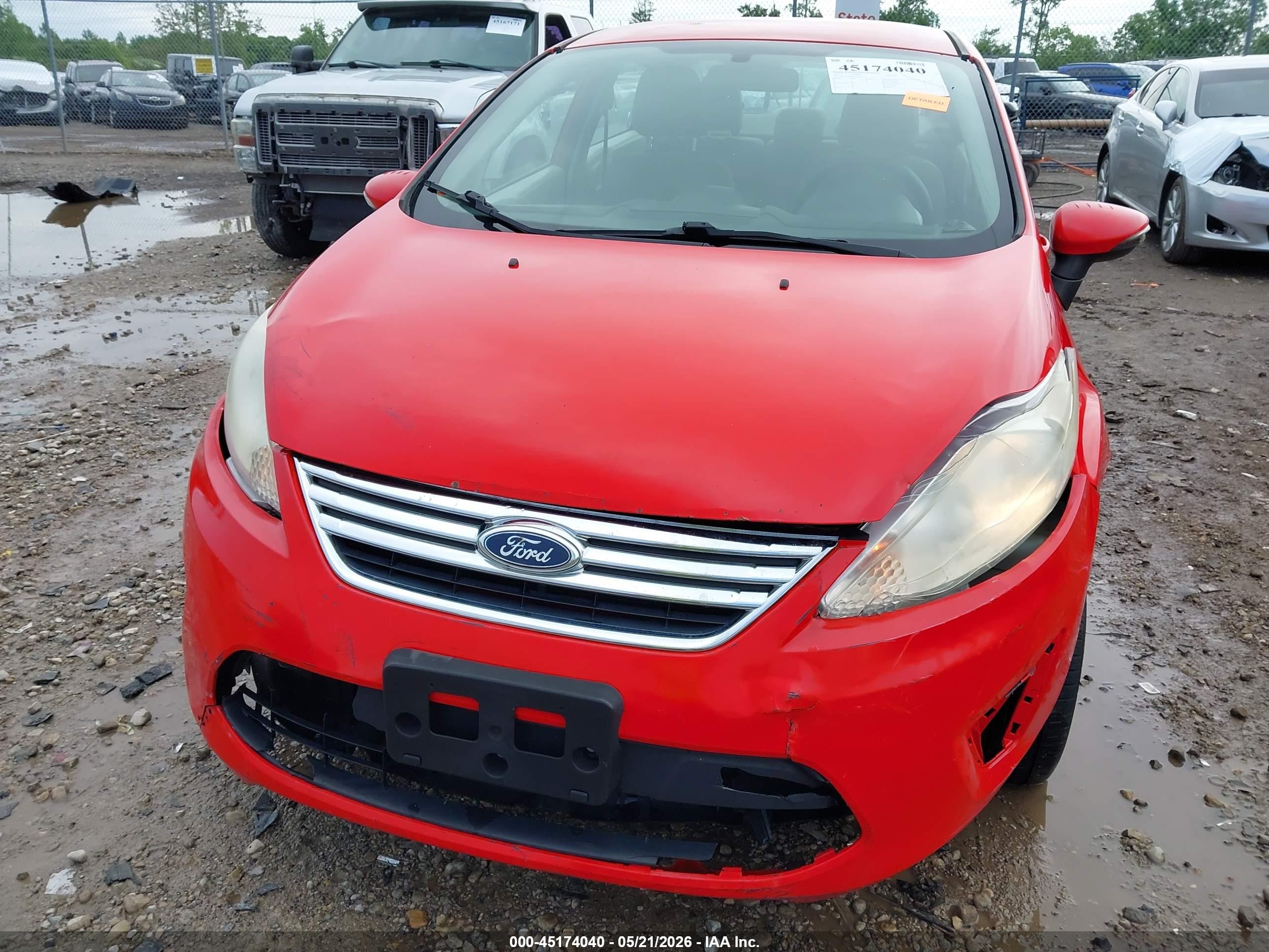 2013 Ford Fiesta Se Red vin: 3FADP4BJXDM203187