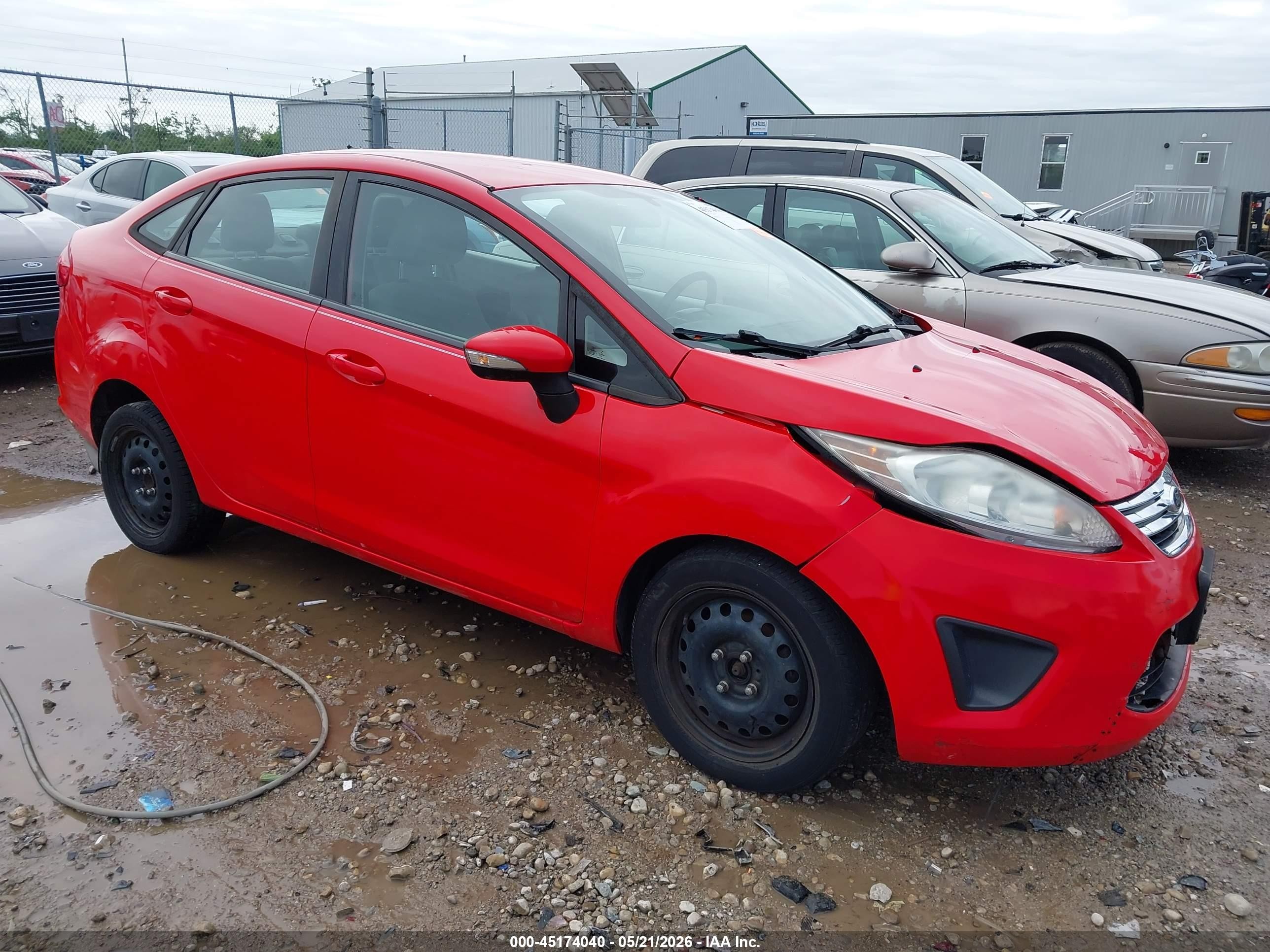 2013 Ford Fiesta Se Red vin: 3FADP4BJXDM203187
