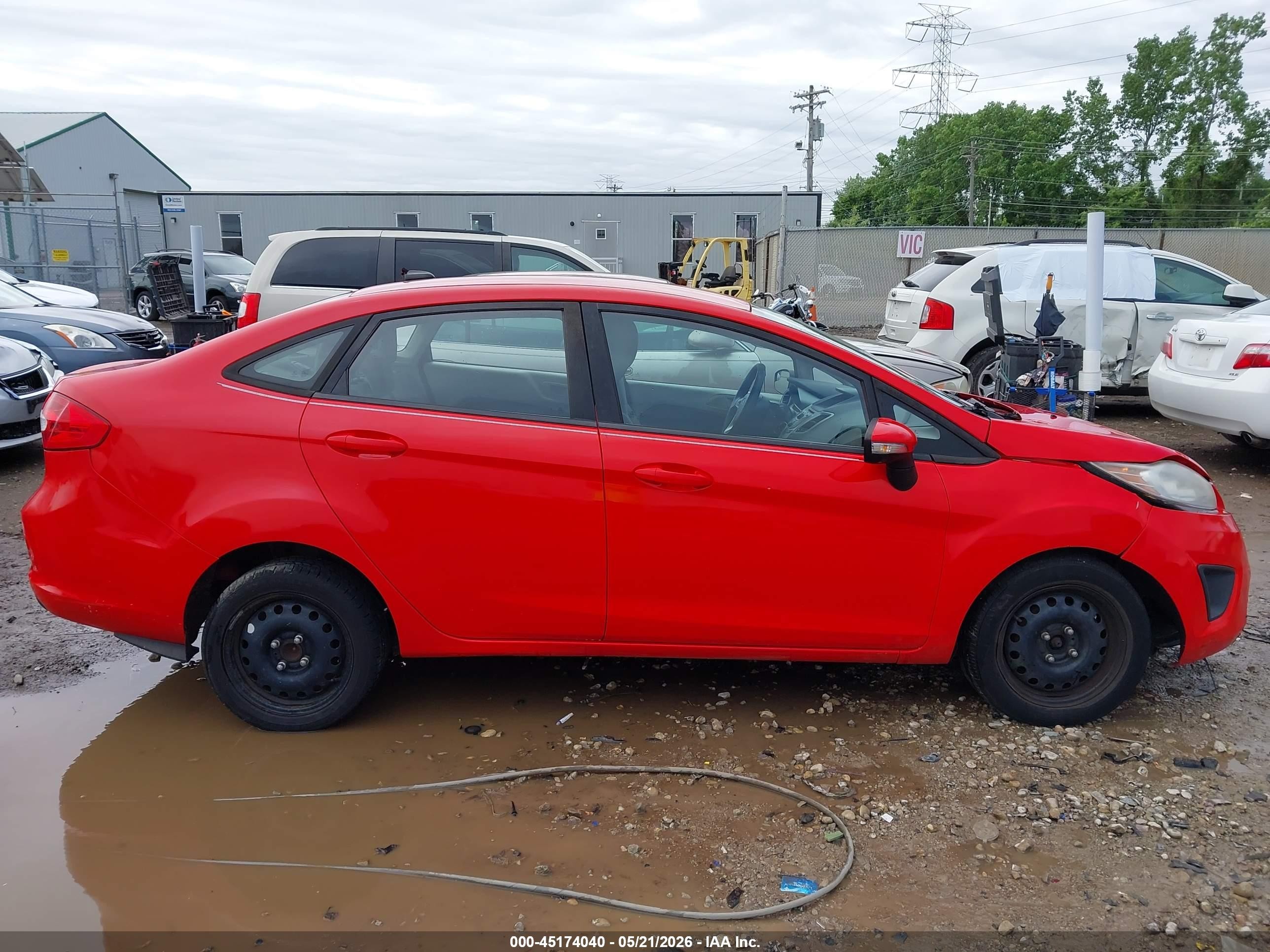 2013 Ford Fiesta Se Red vin: 3FADP4BJXDM203187