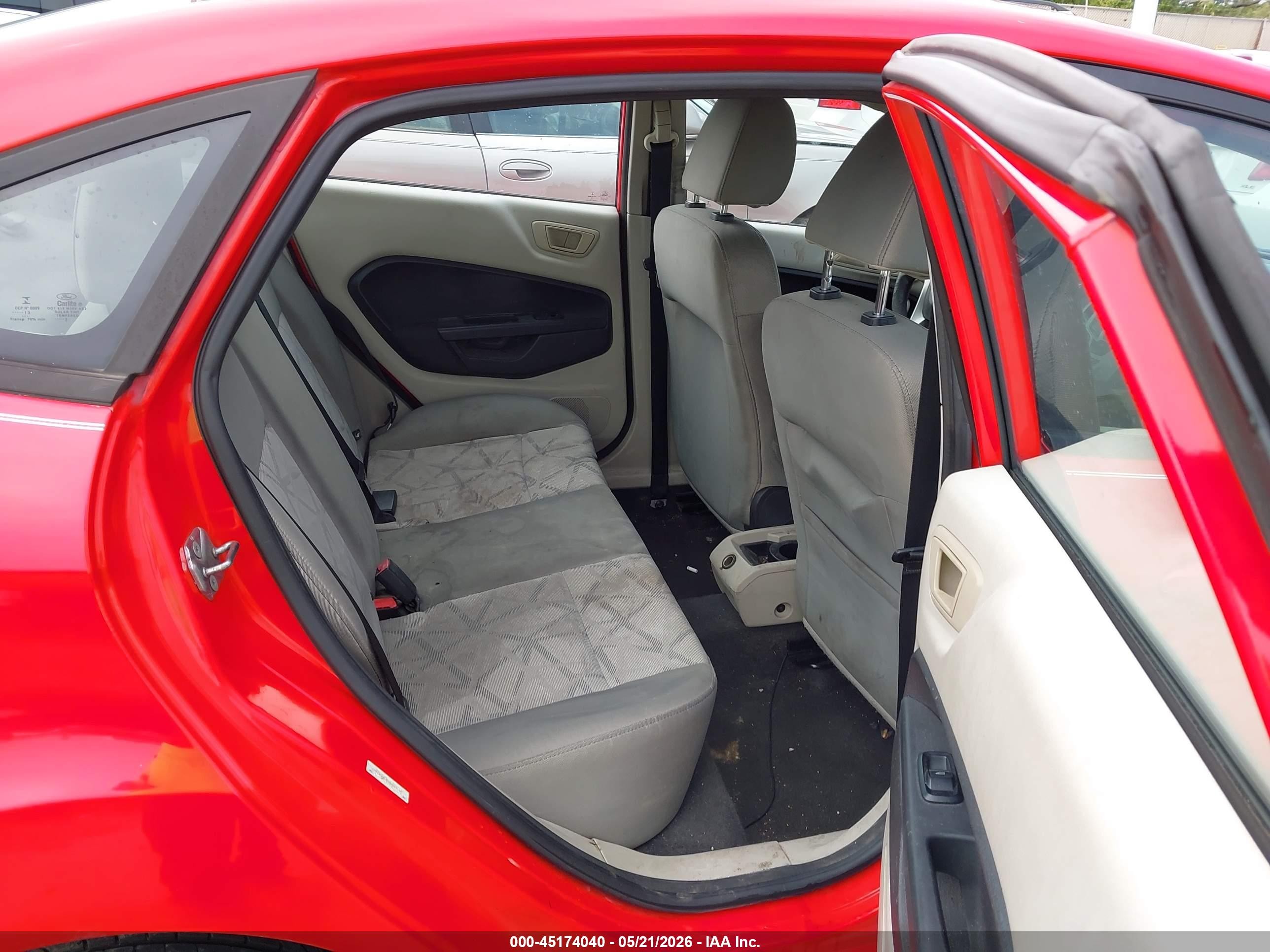 2013 Ford Fiesta Se Red vin: 3FADP4BJXDM203187