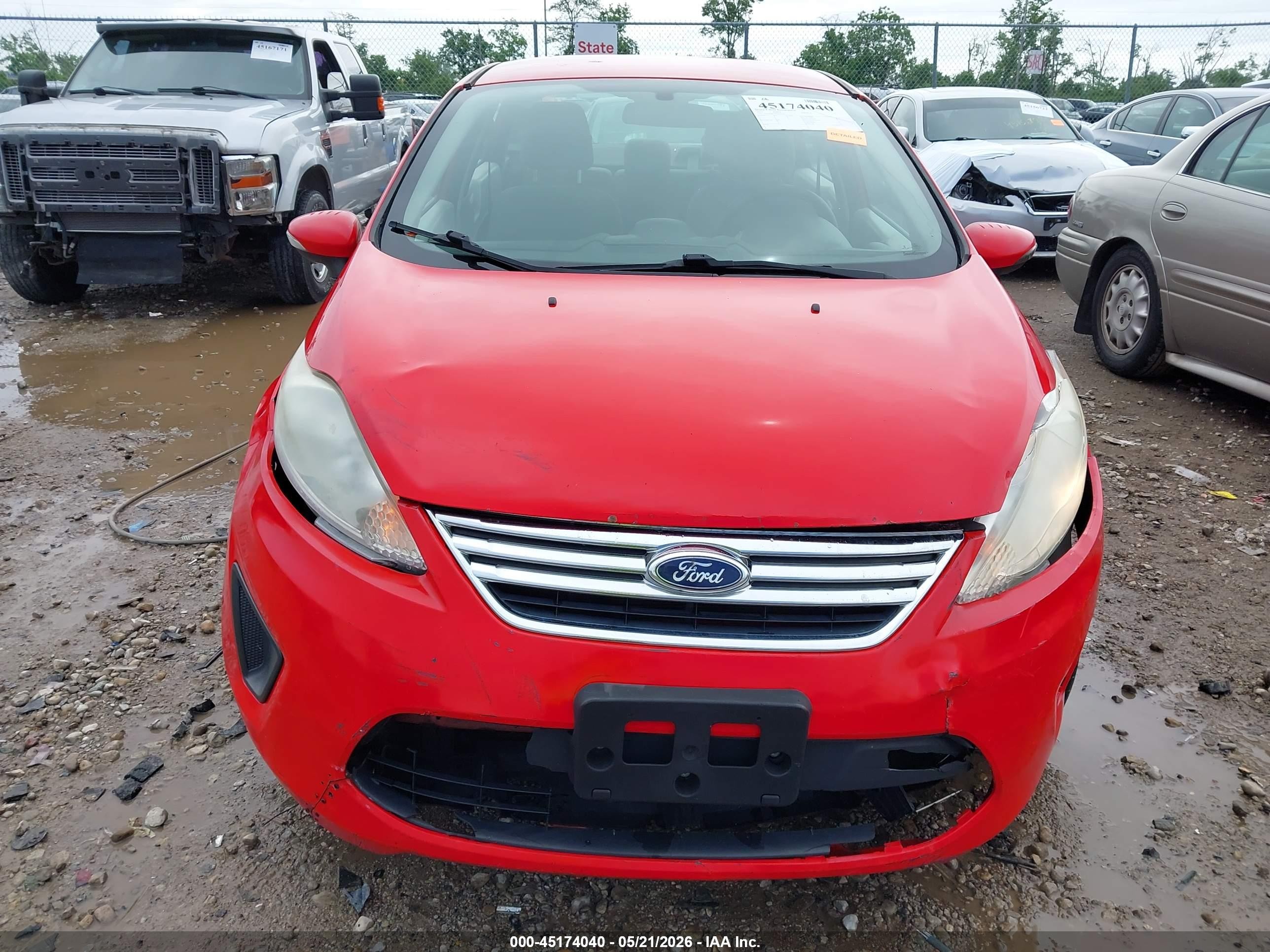 2013 Ford Fiesta Se Red vin: 3FADP4BJXDM203187