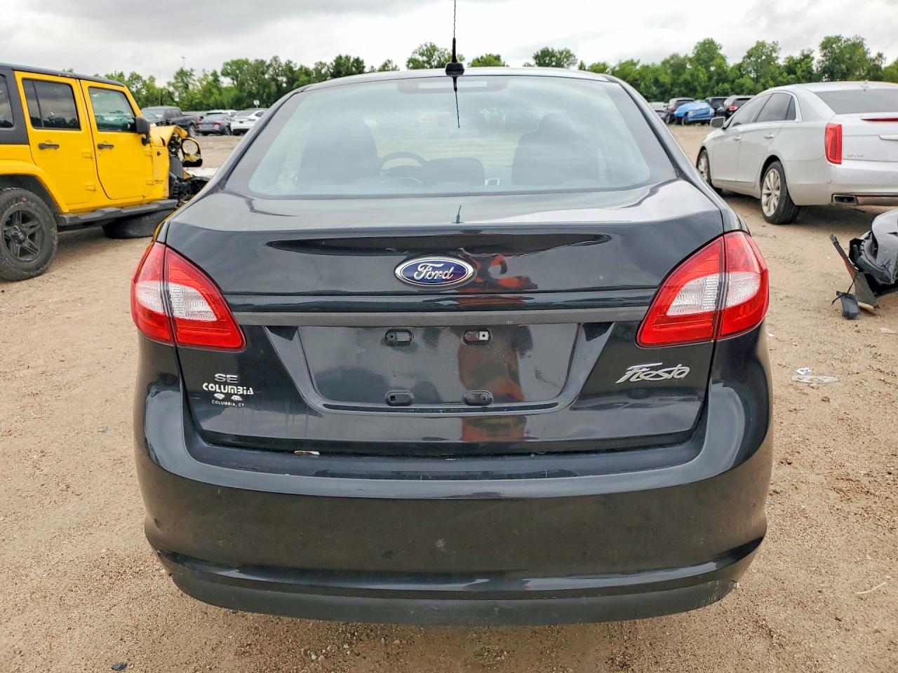 2013 Ford Fiesta Se Black vin: 3FADP4BJXDM213296