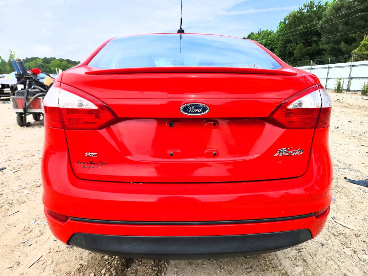 2014 Ford Fiesta Se Red vin: 3FADP4BJXEM117086