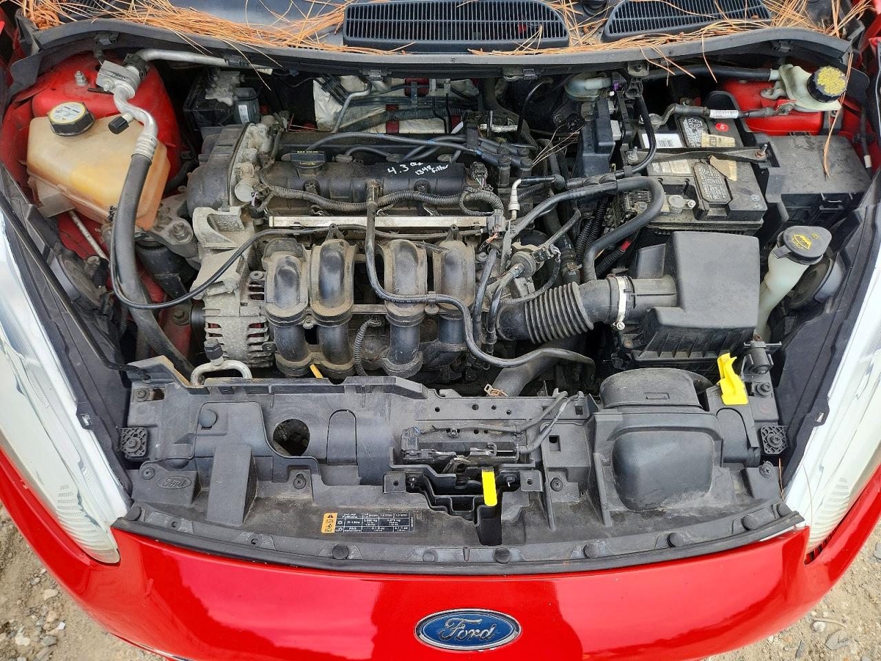 2014 Ford Fiesta Se Red vin: 3FADP4BJXEM117086