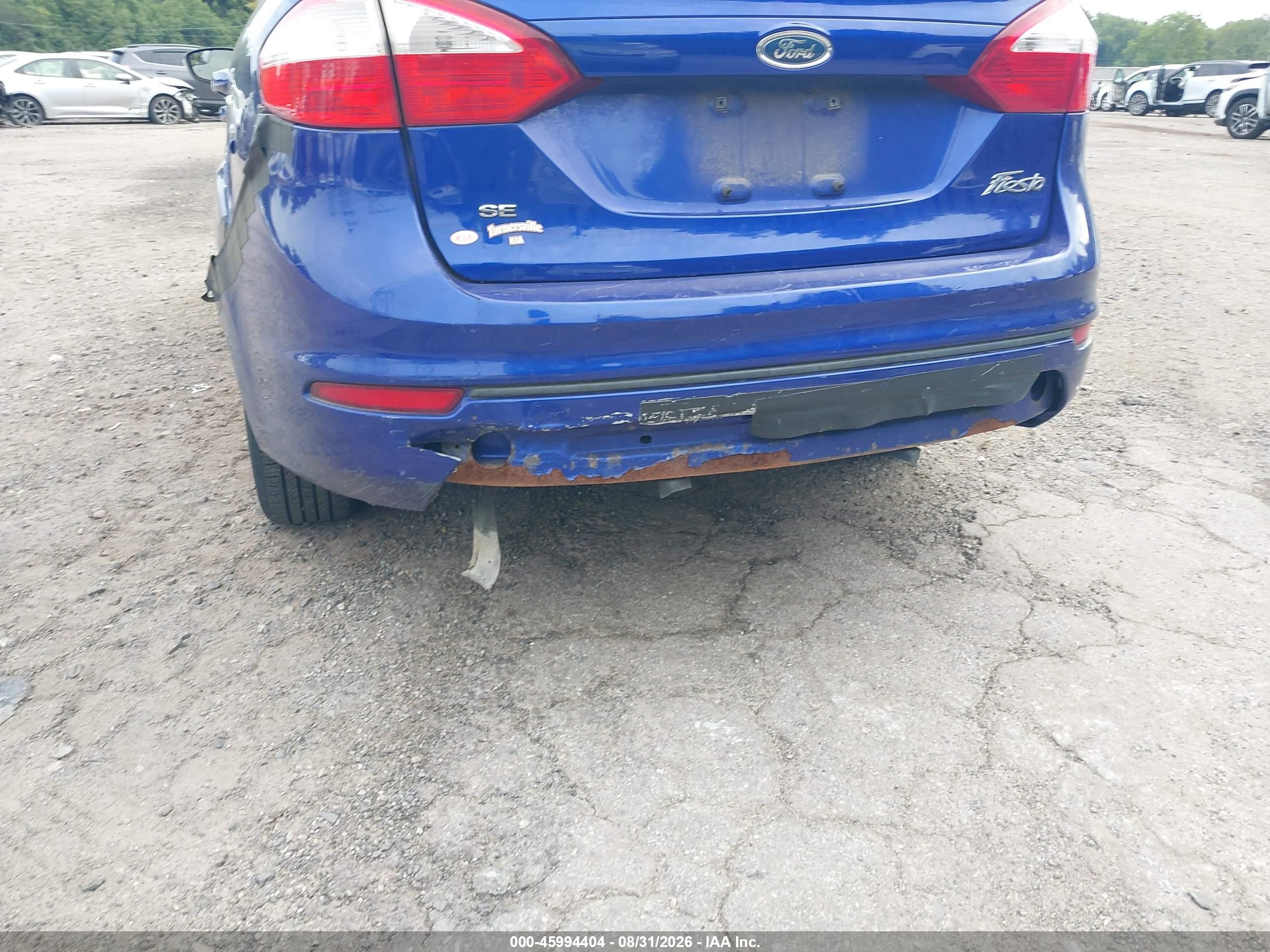 2014 Ford Fiesta Se Blue vin: 3FADP4BJXEM130825