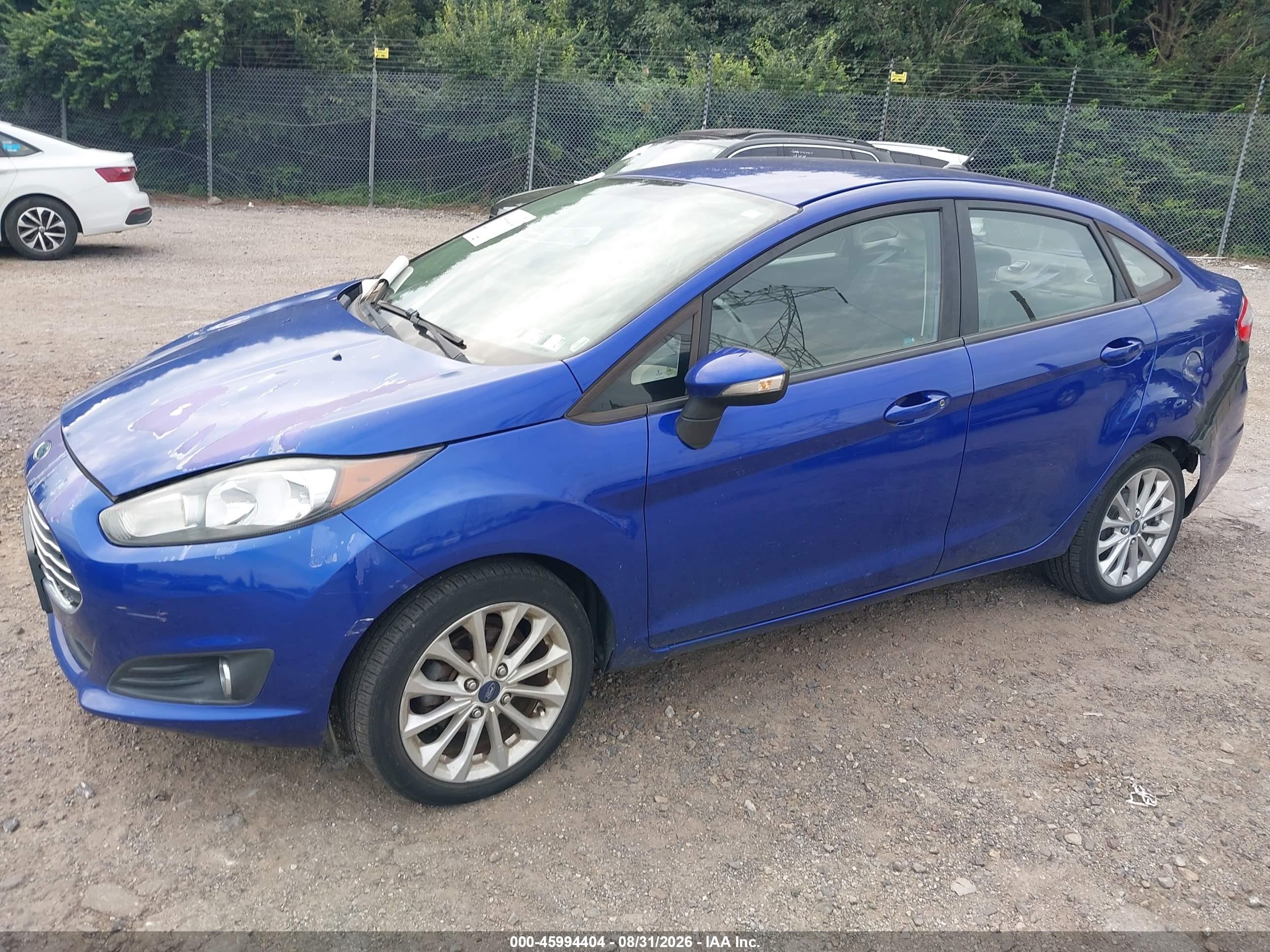 2014 Ford Fiesta Se Blue vin: 3FADP4BJXEM130825