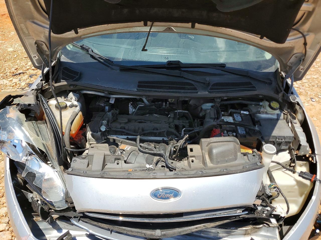 2014 Ford Fiesta Se Silver vin: 3FADP4BJXEM130999
