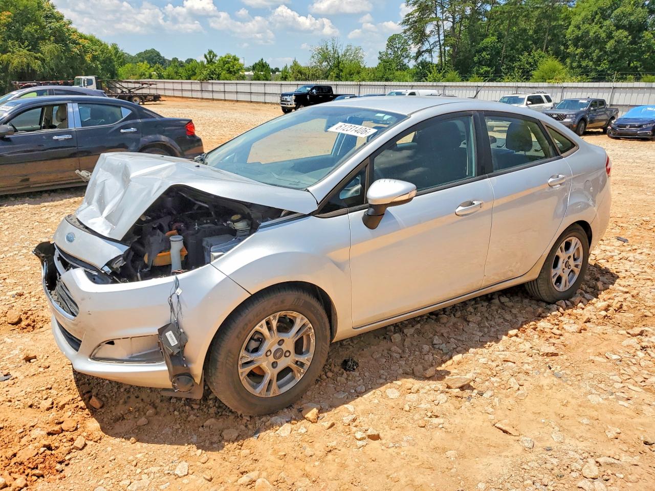 2014 Ford Fiesta Se Silver vin: 3FADP4BJXEM130999