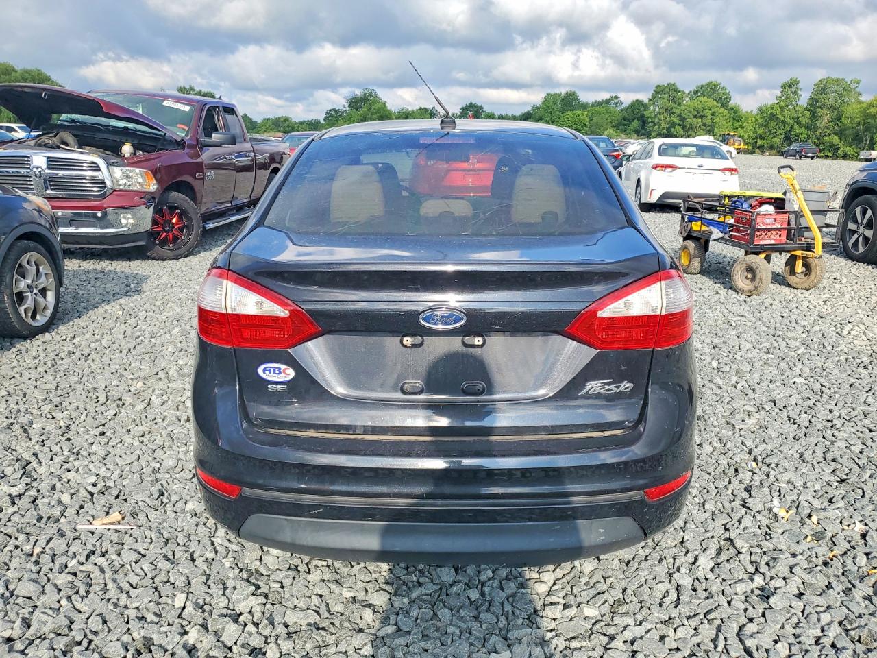 2014 Ford Fiesta Se Black vin: 3FADP4BJXEM136821