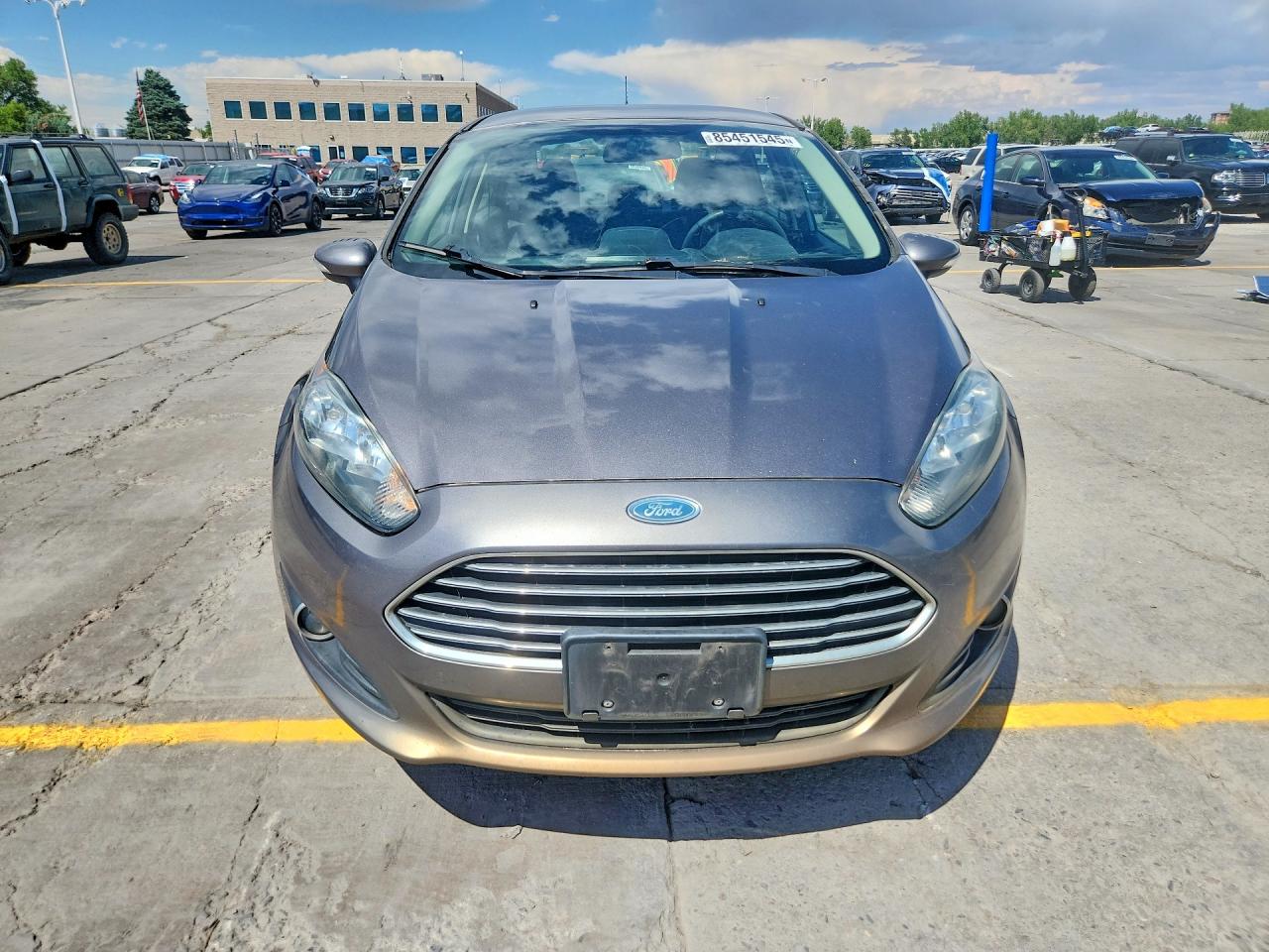 2014 Ford Fiesta Se Gray vin: 3FADP4BJXEM139766