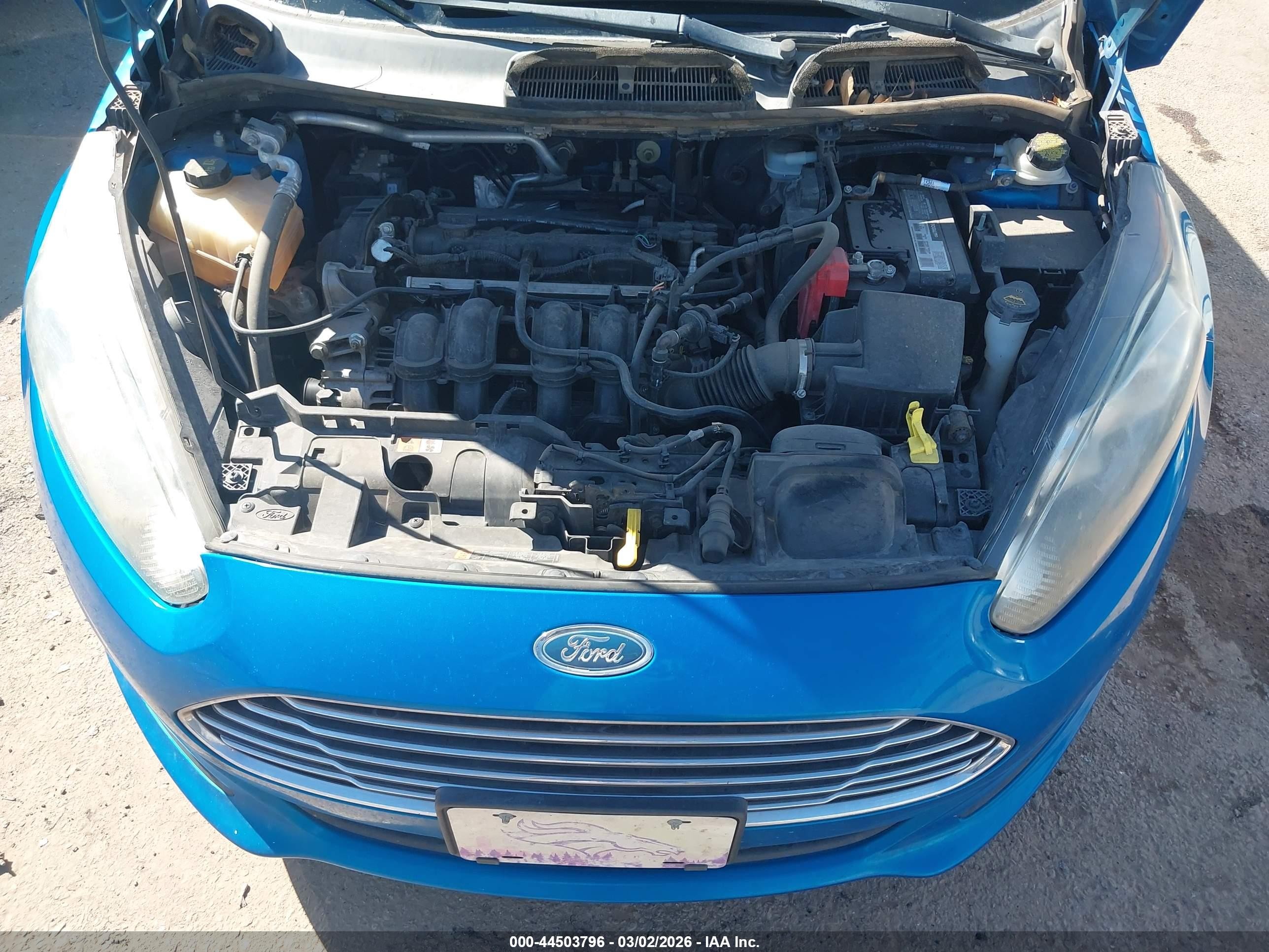 2014 Ford Fiesta Se Blue vin: 3FADP4BJXEM186652