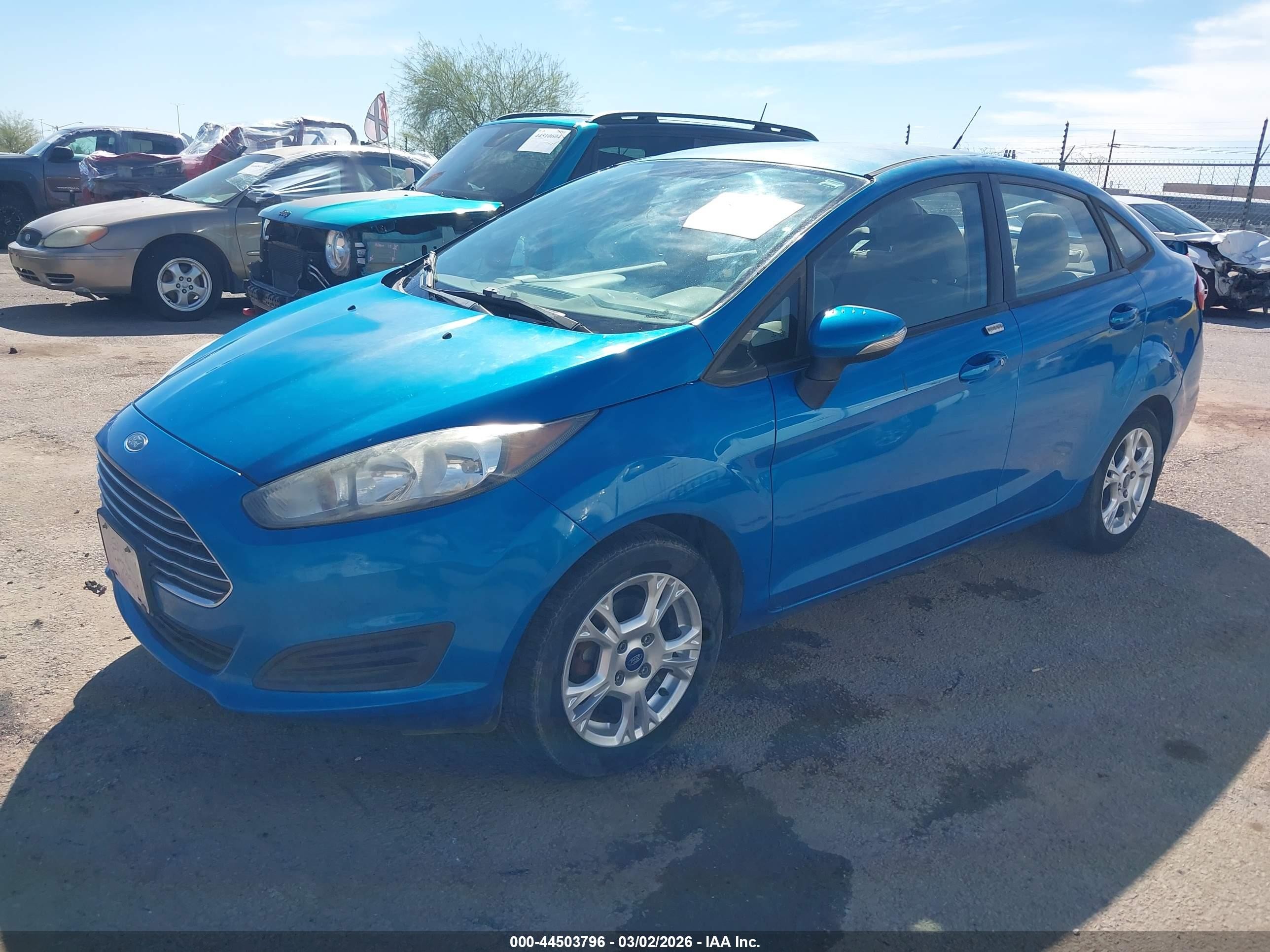 2014 Ford Fiesta Se Blue vin: 3FADP4BJXEM186652