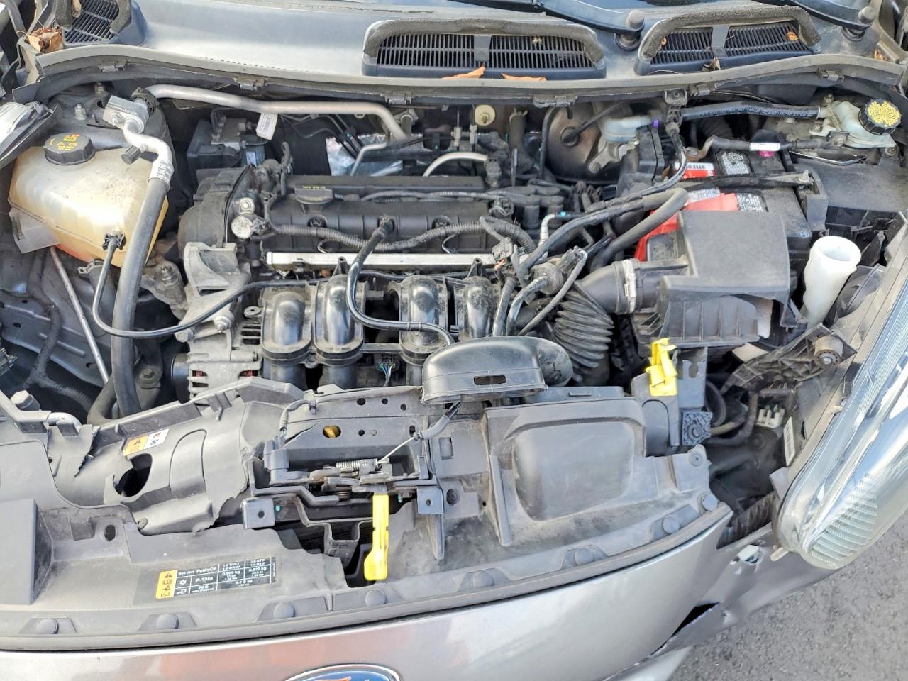 2014 Ford Fiesta Se Gray vin: 3FADP4BJXEM190233