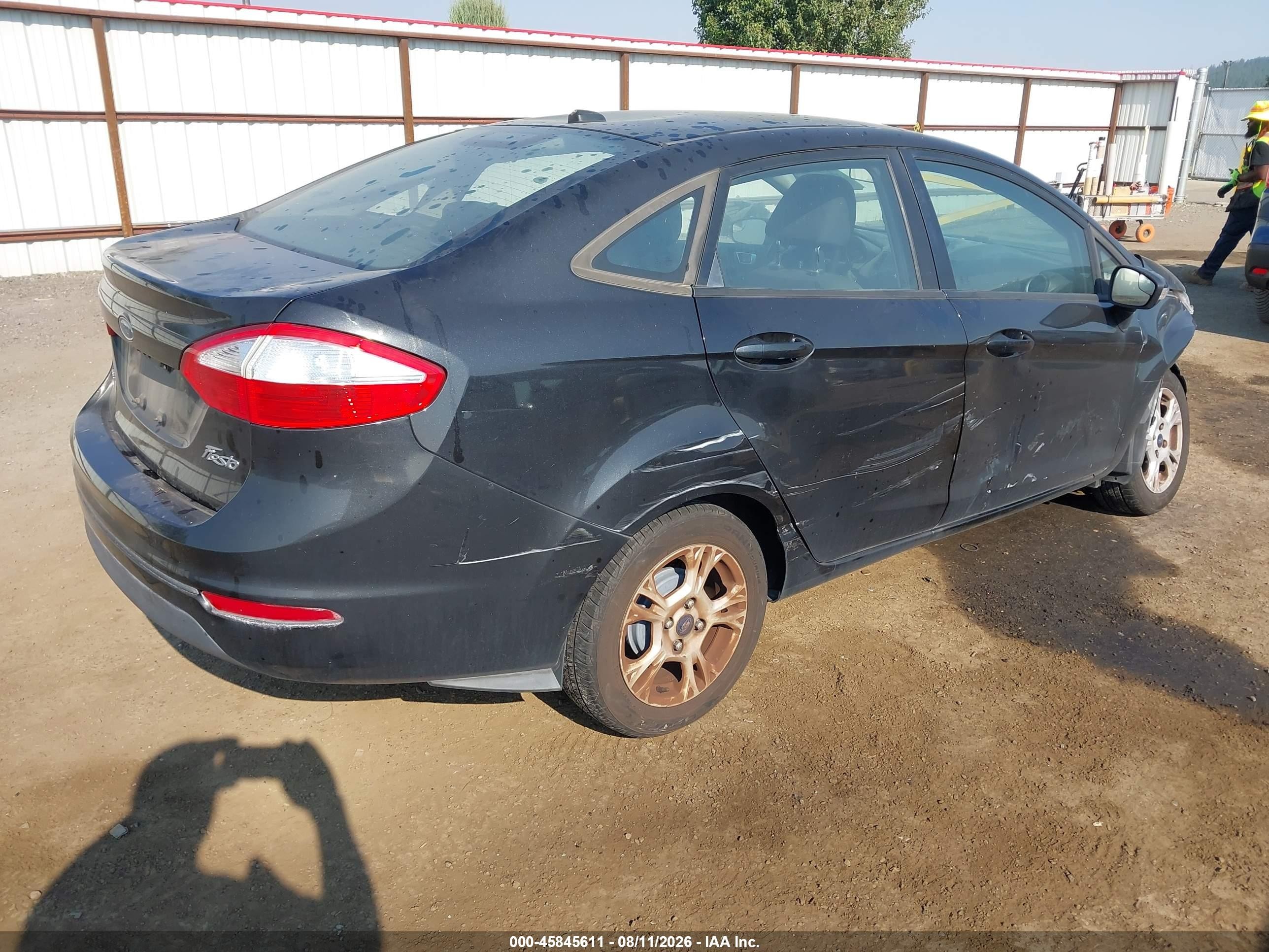 2014 Ford Fiesta Se Black vin: 3FADP4BJXEM190846