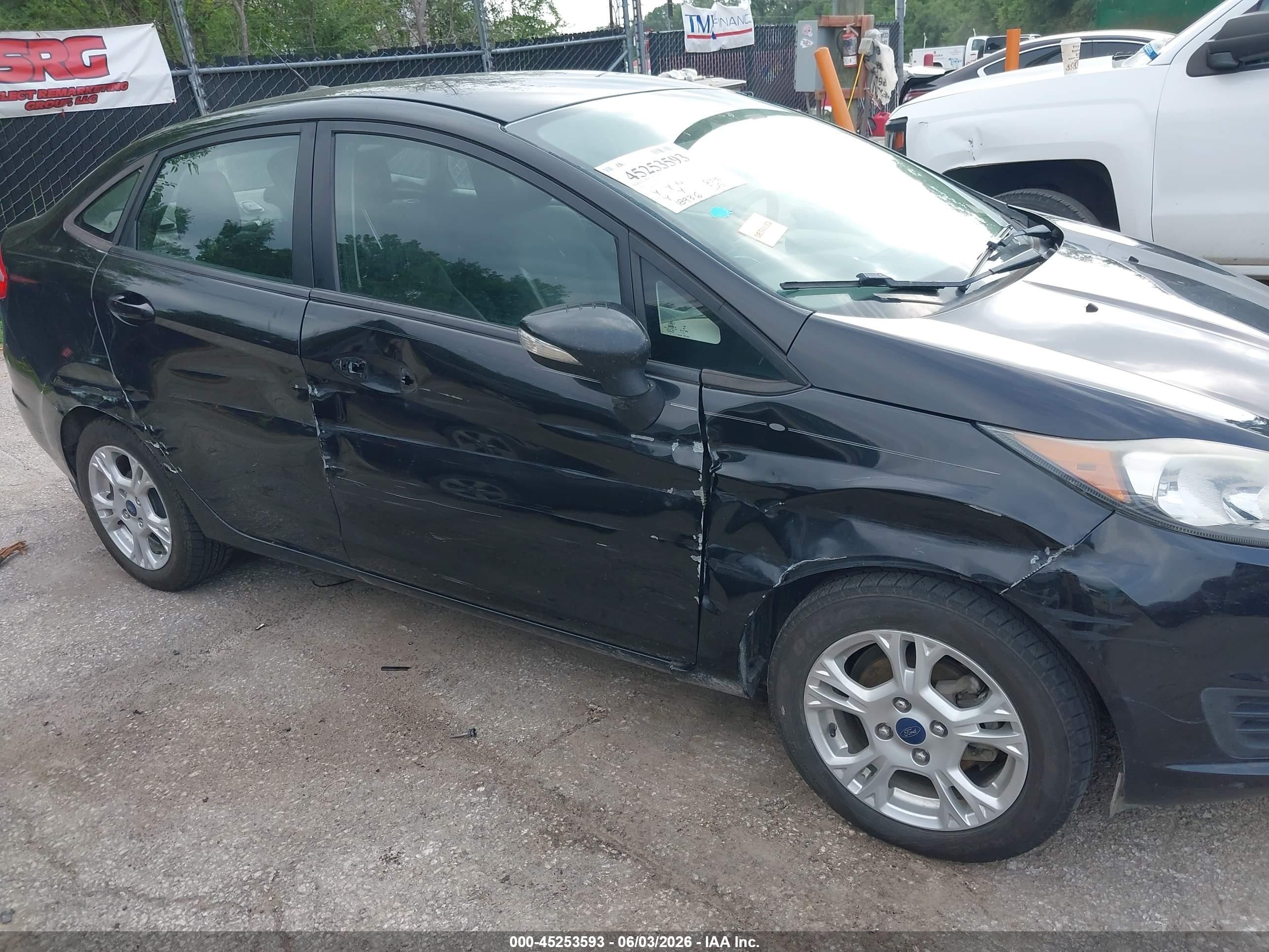 2014 Ford Fiesta Se Black vin: 3FADP4BJXEM227264